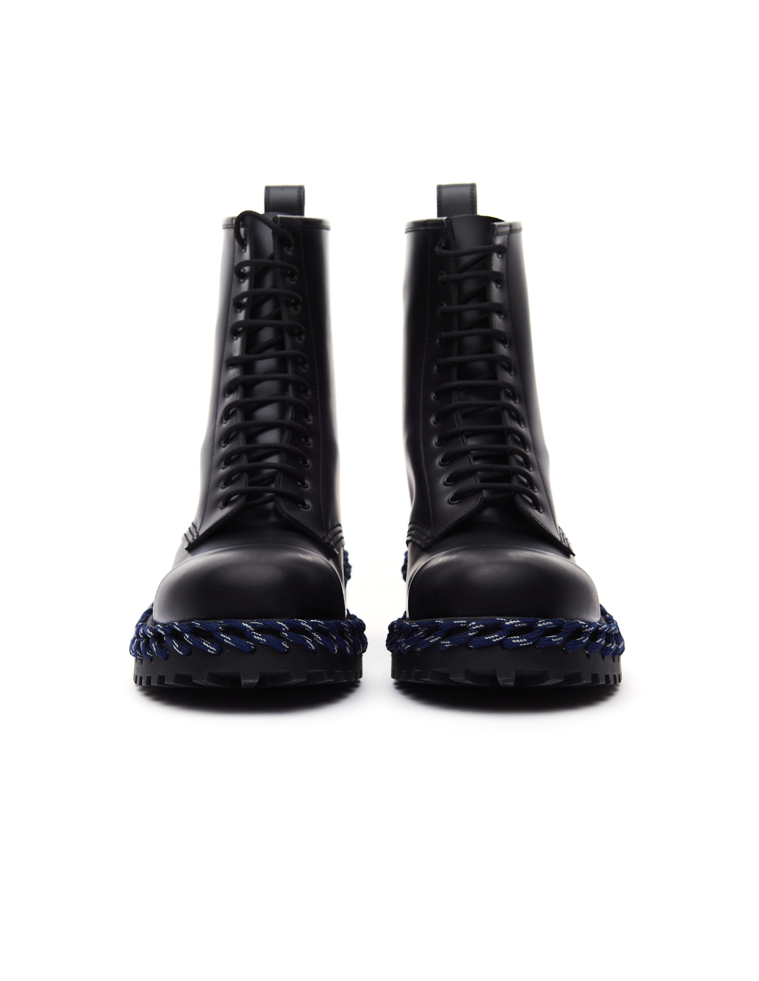 Balenciaga Calfskin Boots with Decorative Laces