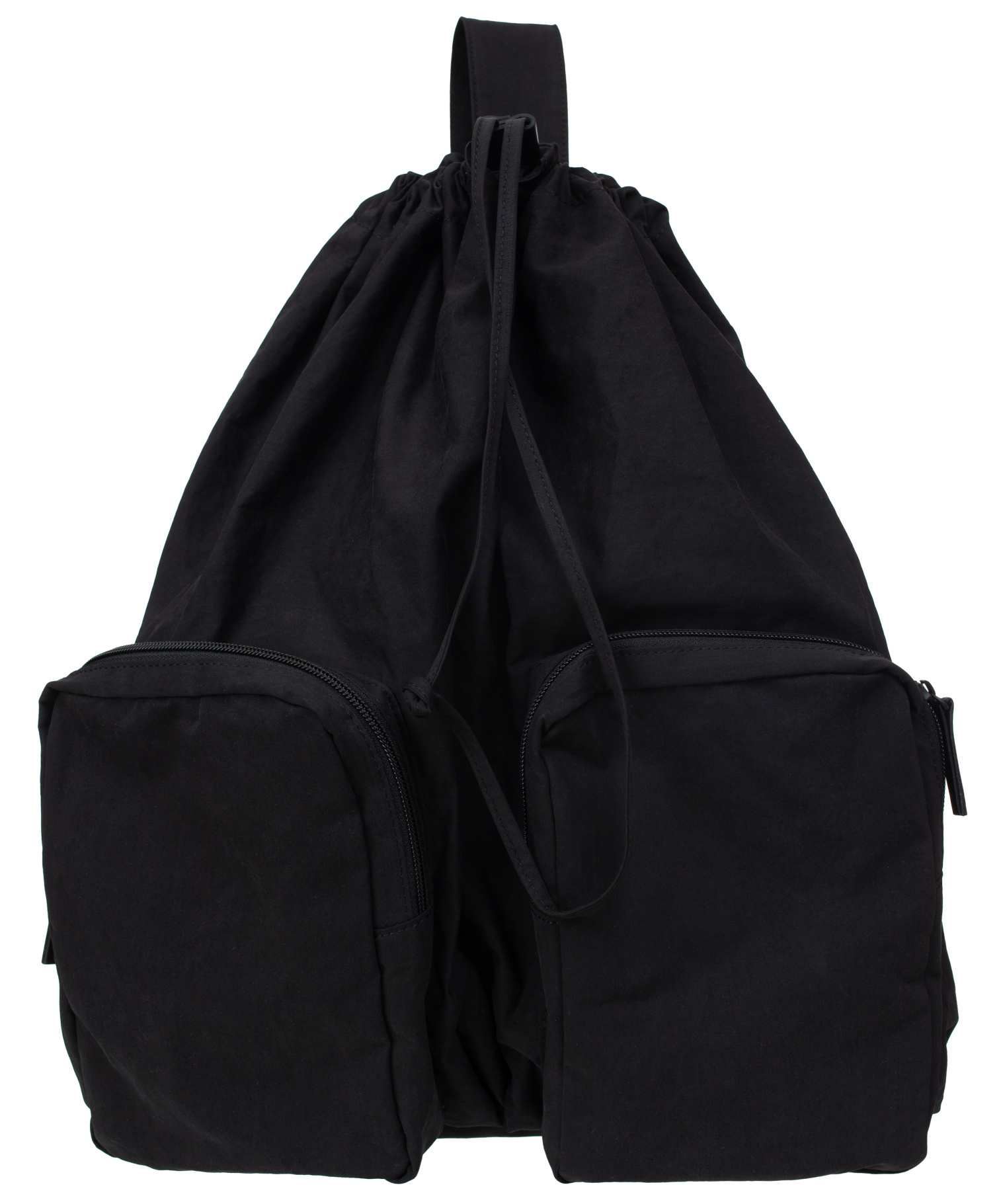 Y\'s Black backpack bag with patch pockets