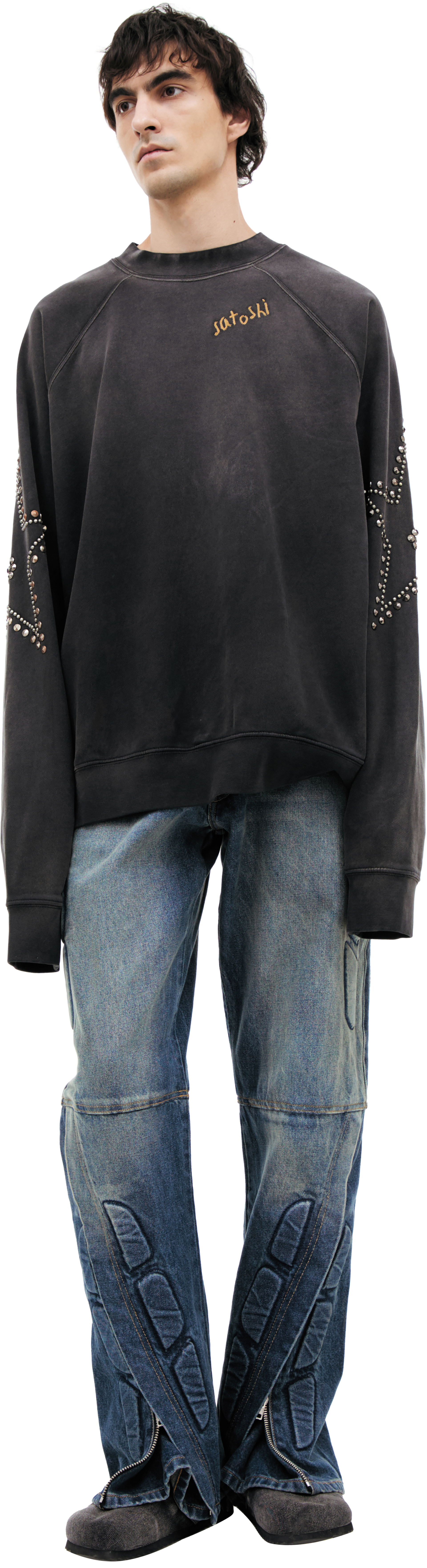 Satoshi Nakamoto Sweatshirt with studded stars