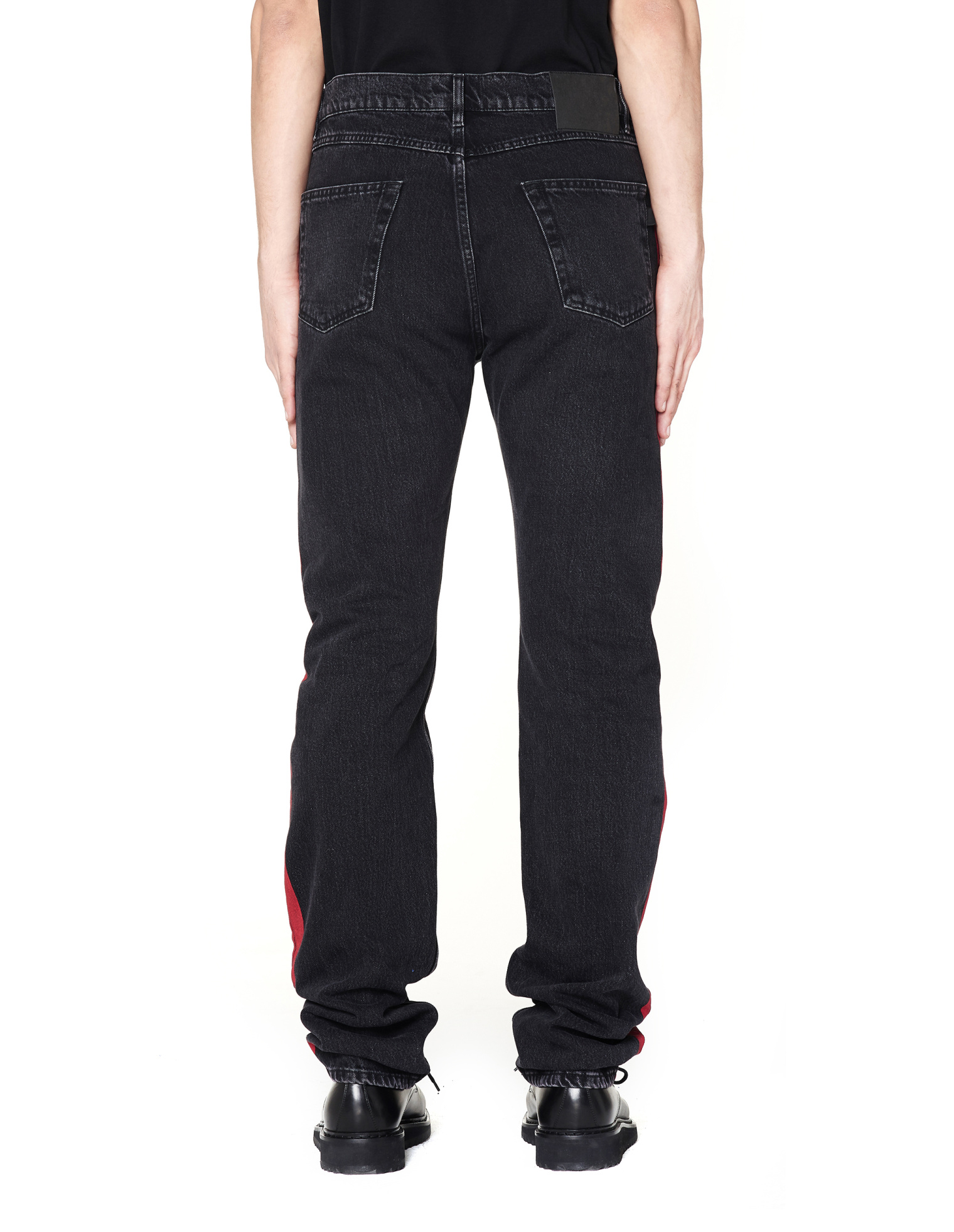 Balenciaga Side-stripe track denim jeans
