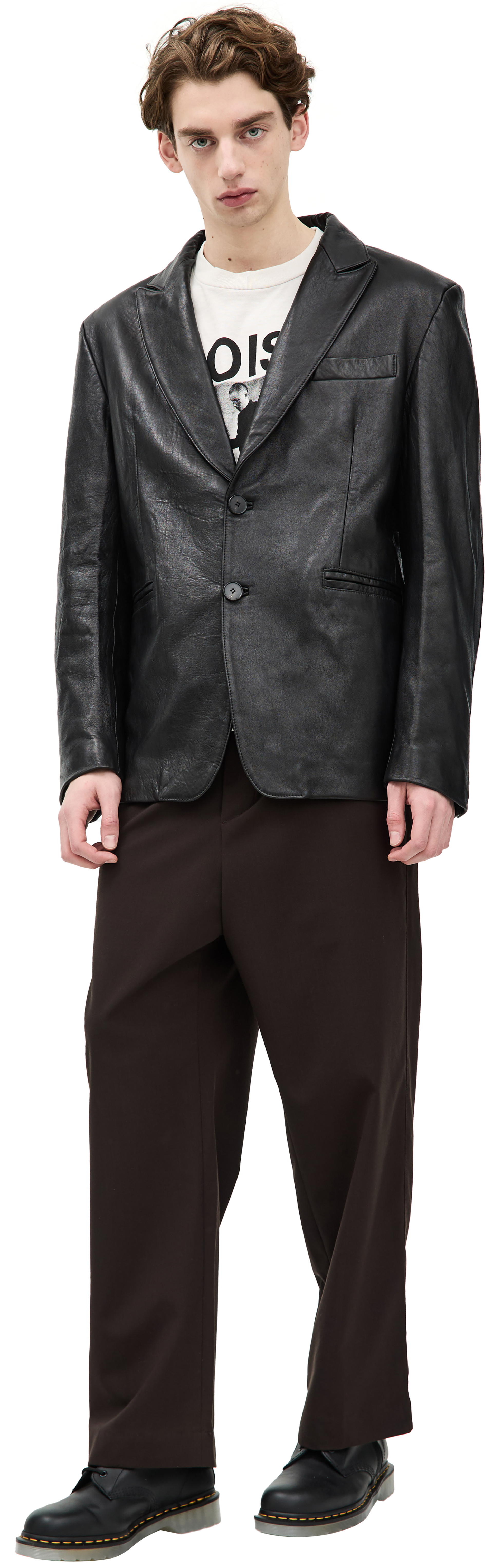 Enfants Riches Déprimés Single-breasted leather jacket