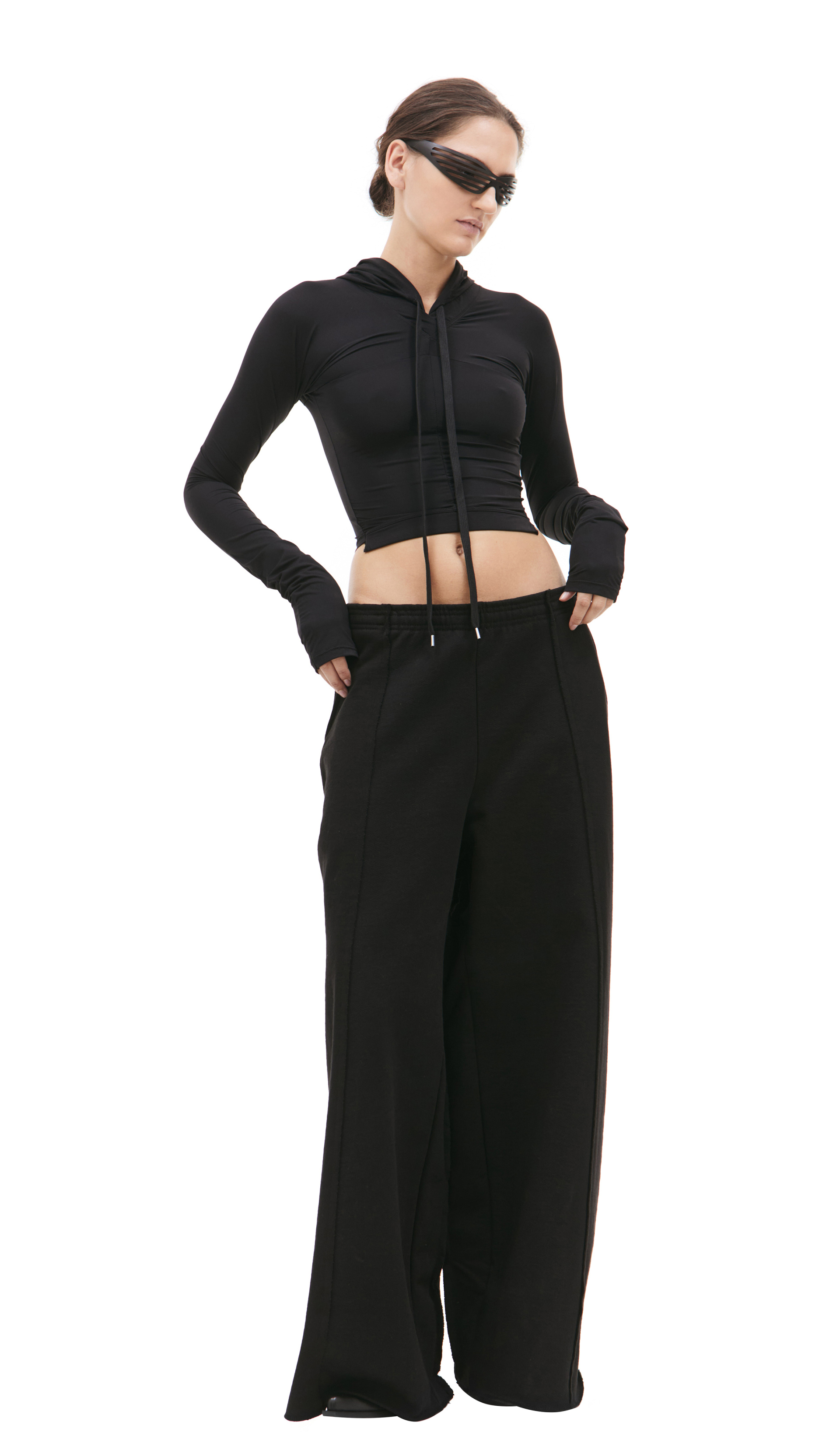 PROTOTYPES Black leggings hoodie