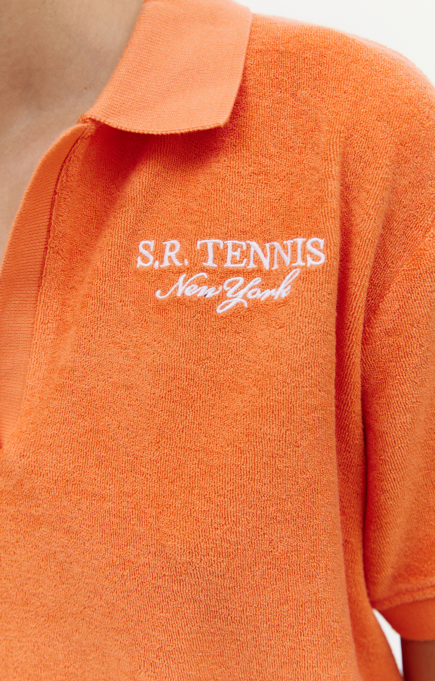 SPORTY & RICH SR Tennis logo polo