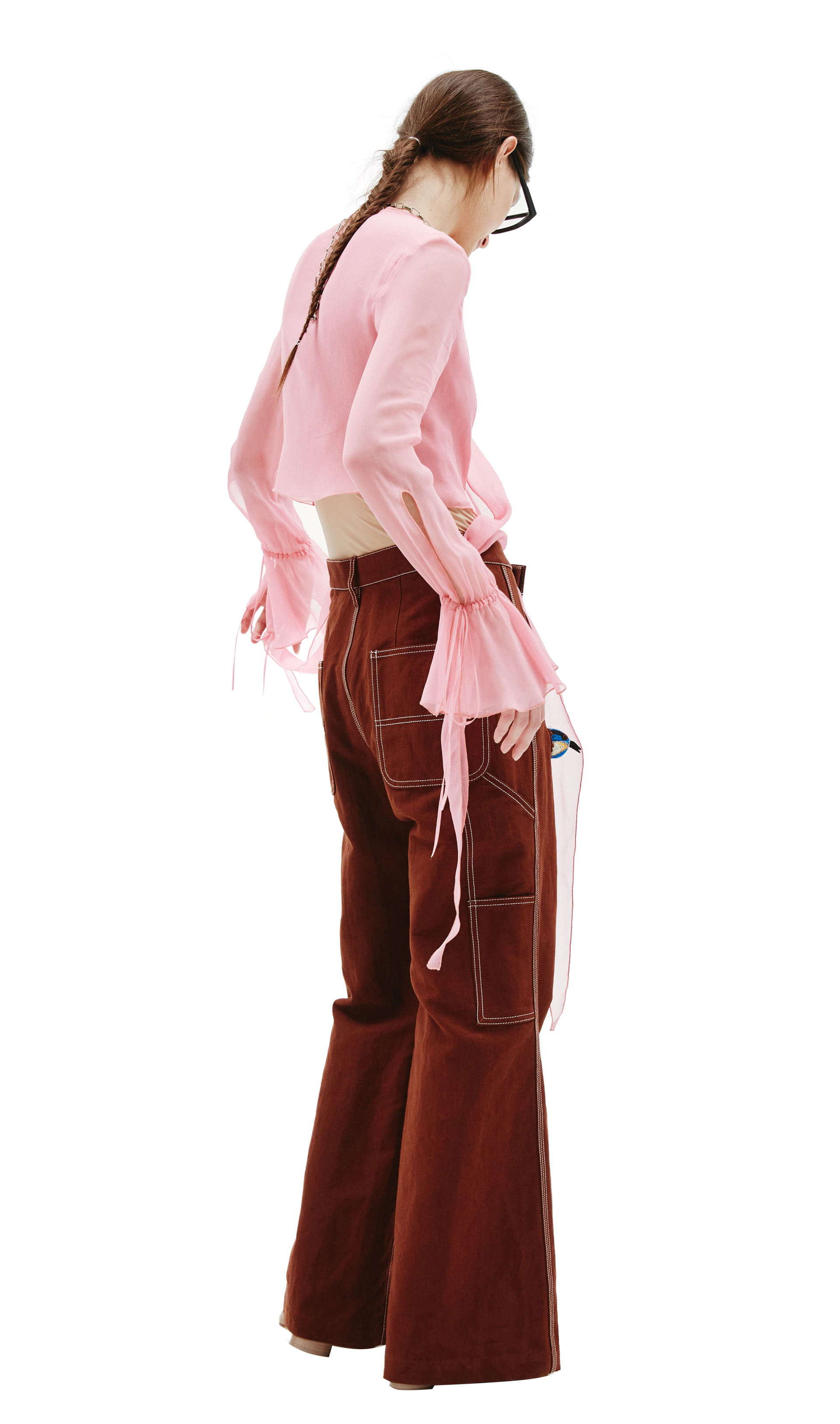 Doublet Flared trousers with bird