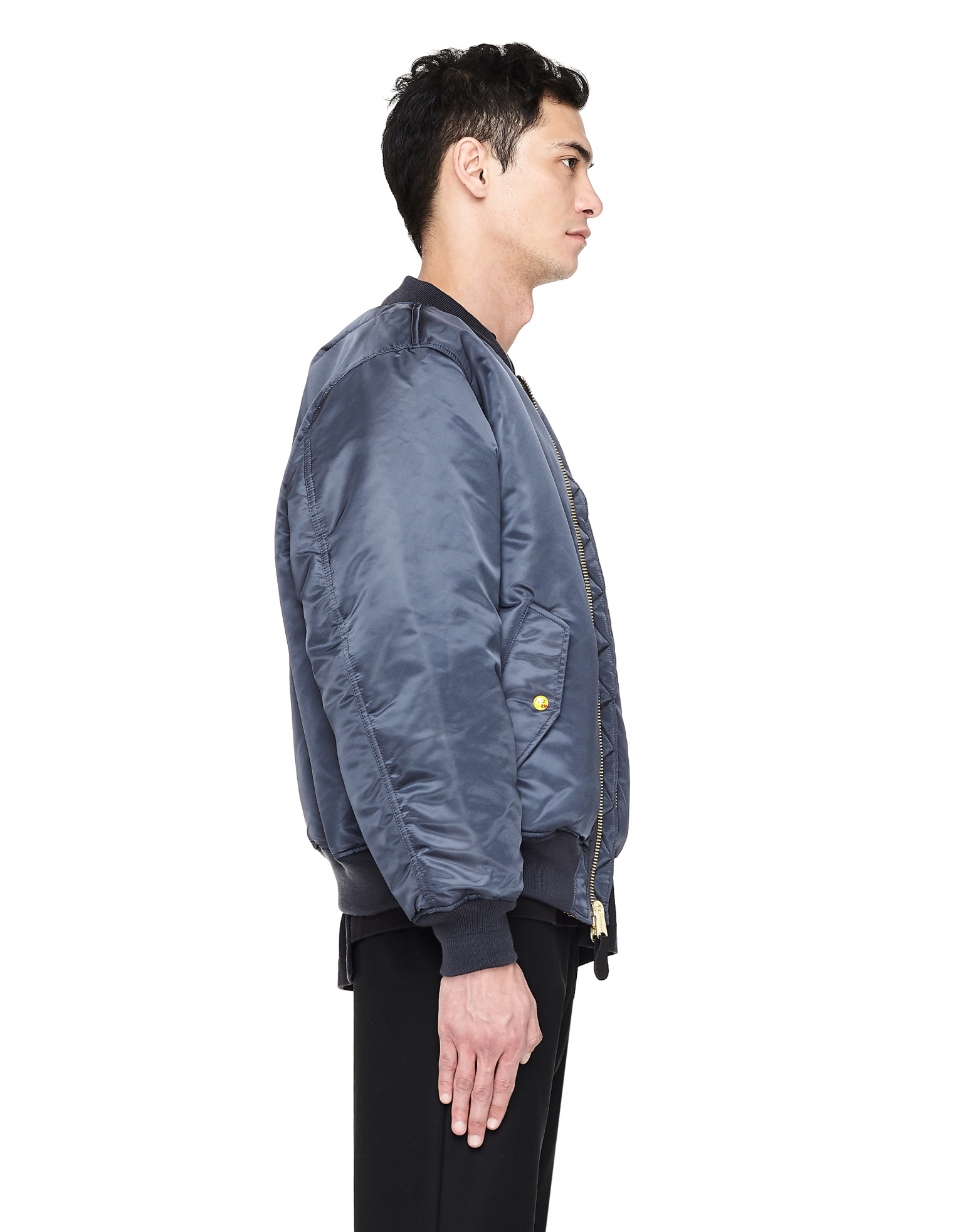 VETEMENTS Navy Blue Reversible Bomber Jacket