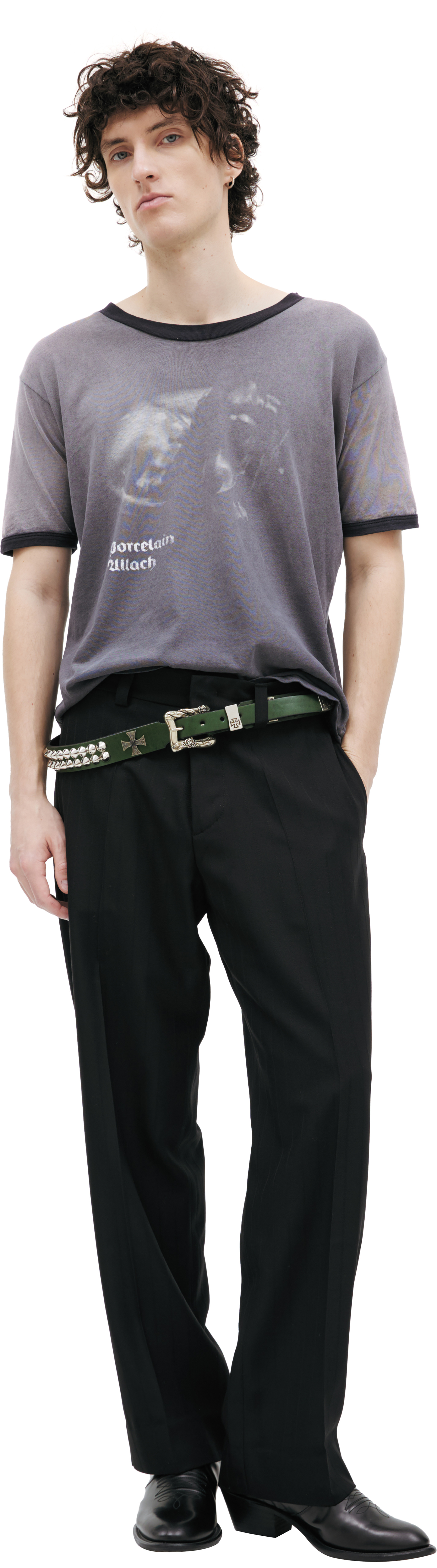 Enfants Riches Déprimés Striped wool trousers