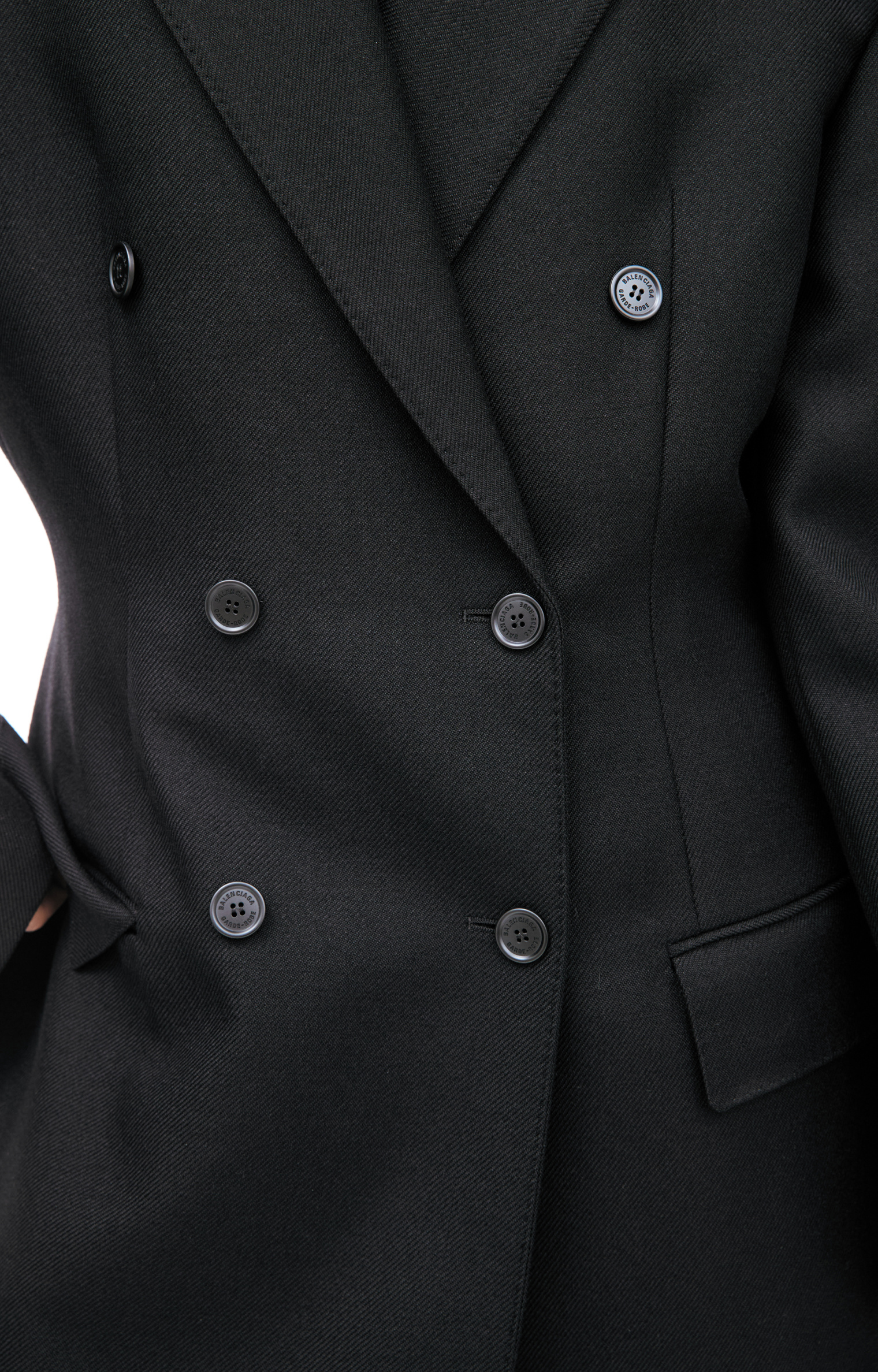 Balenciaga Double-breasted coat with buttons