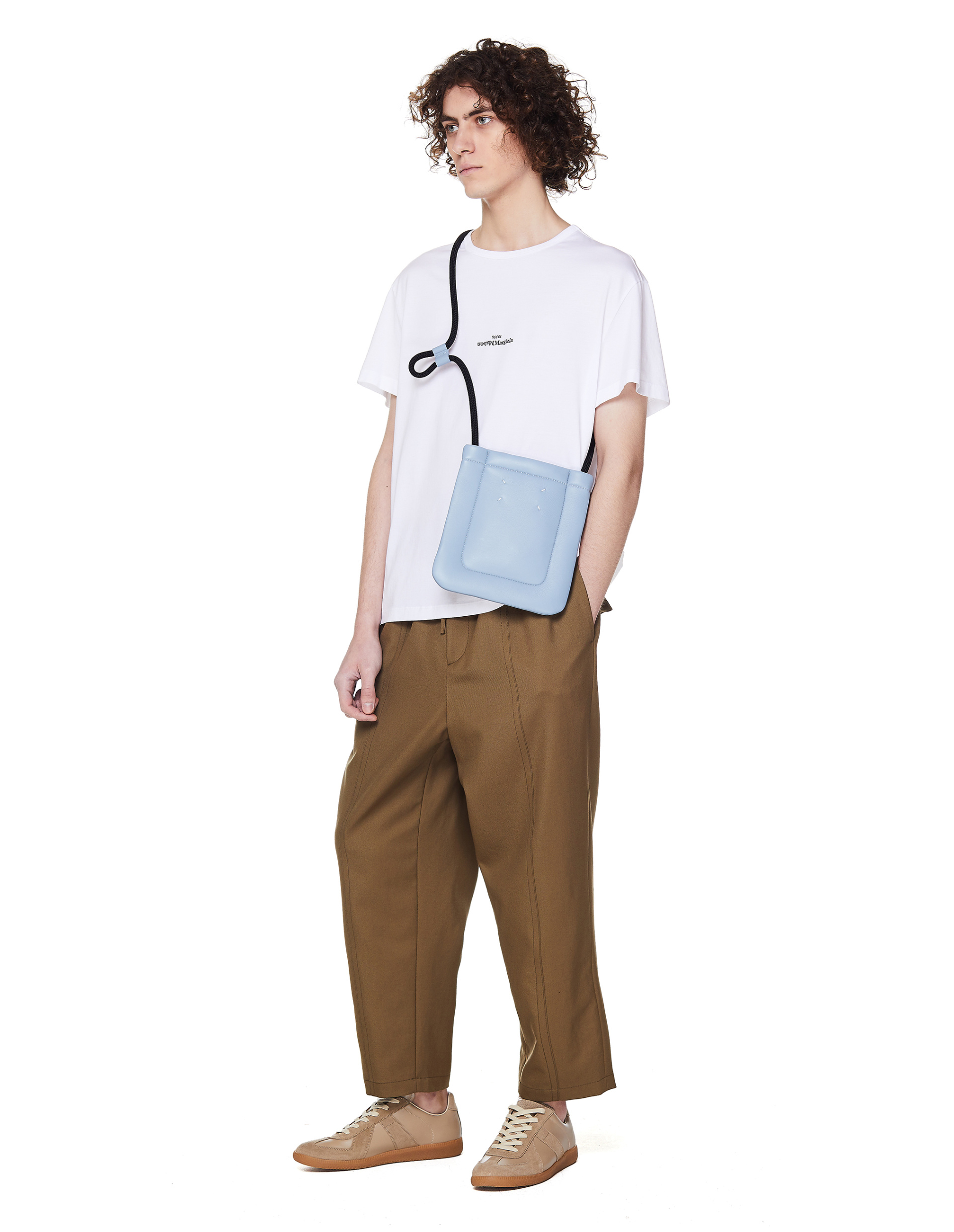 Maison Margiela Blue Leather Pouch