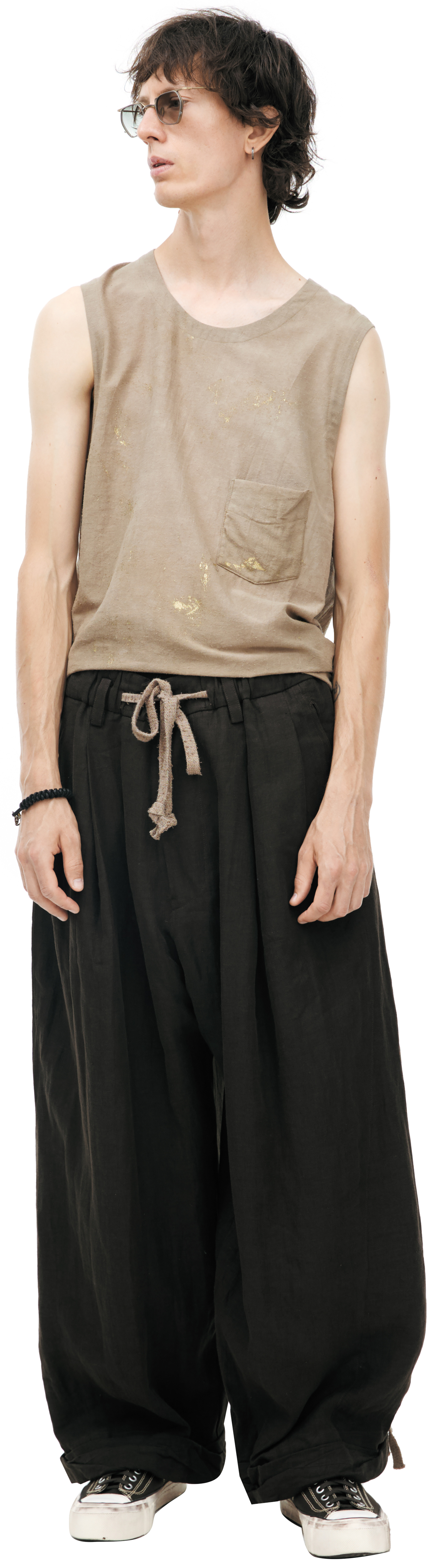 Ziggy Chen Trousers with an elastic waistband