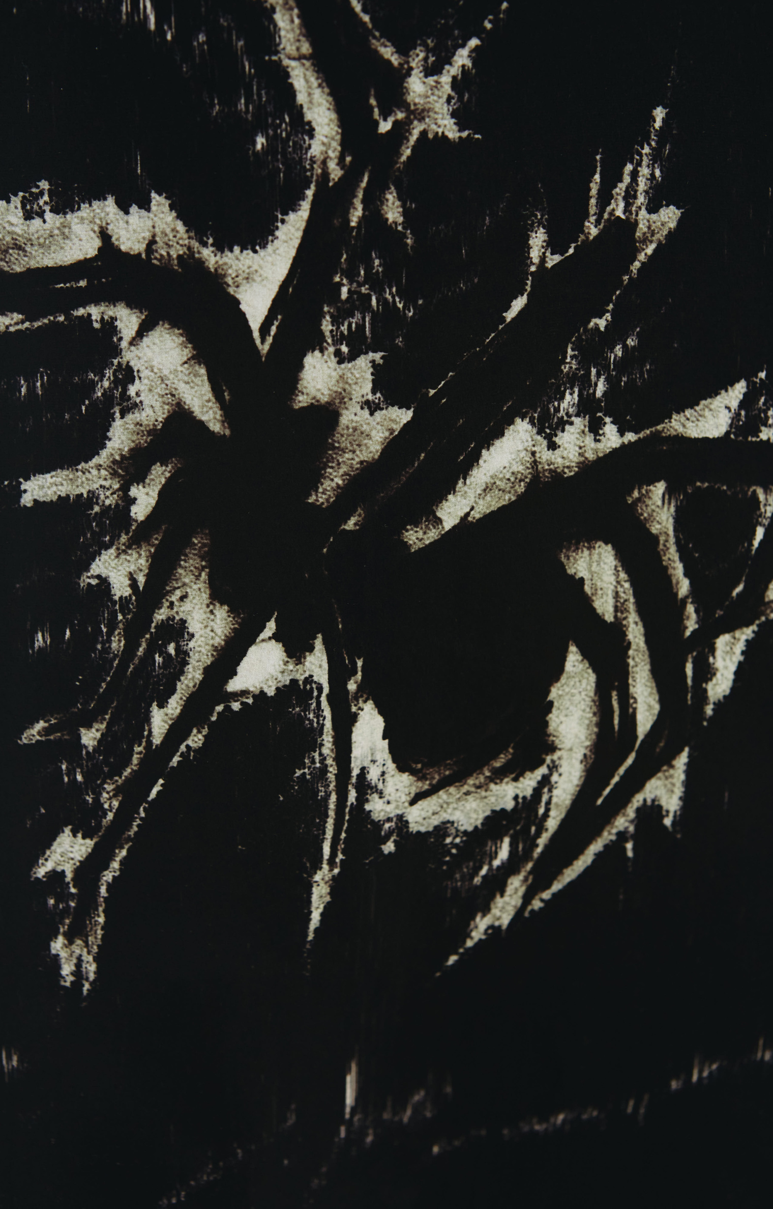 Yohji Yamamoto Spider print silk shorts