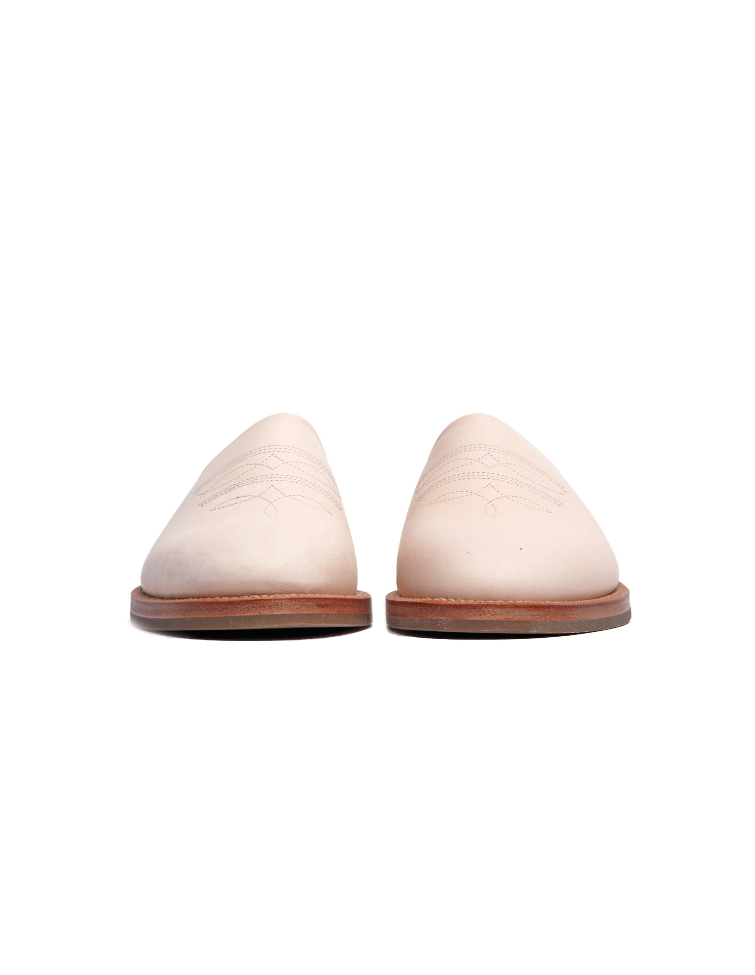 Hender Scheme Cheak Embroidered Leather Mule
