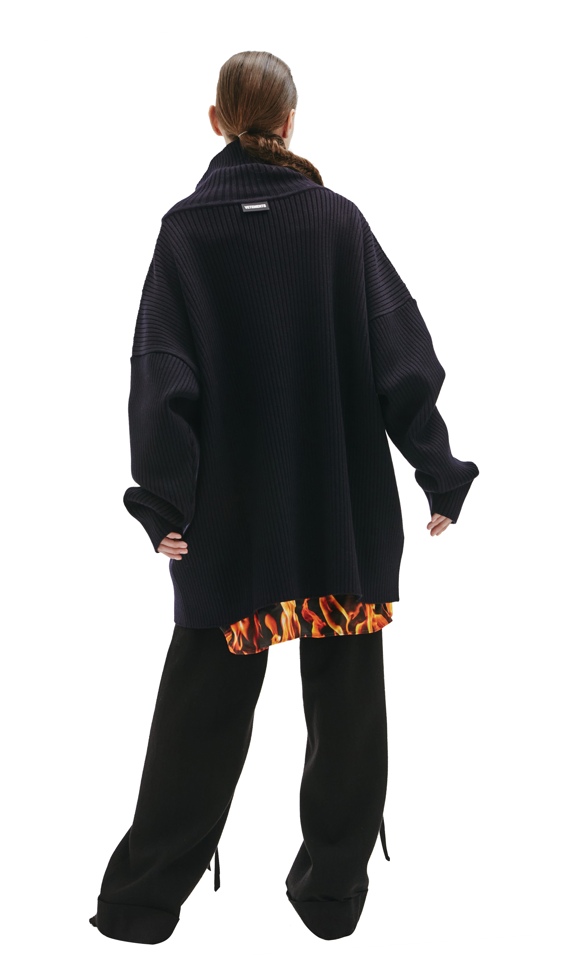 VETEMENTS Wool zipped cardigan