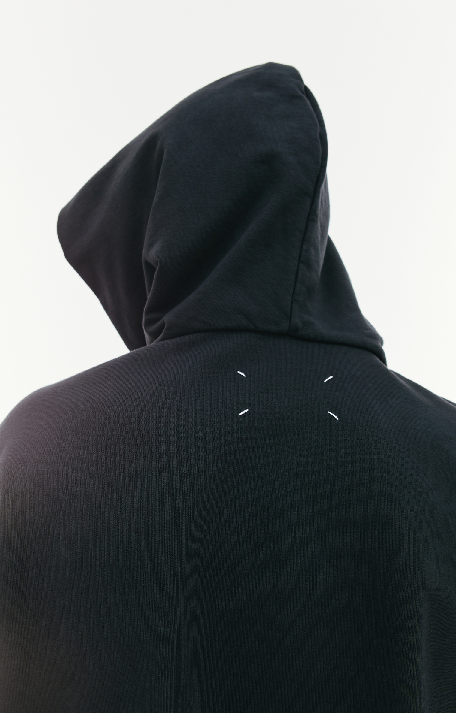 Maison Margiela Black Embroidered Hoodie