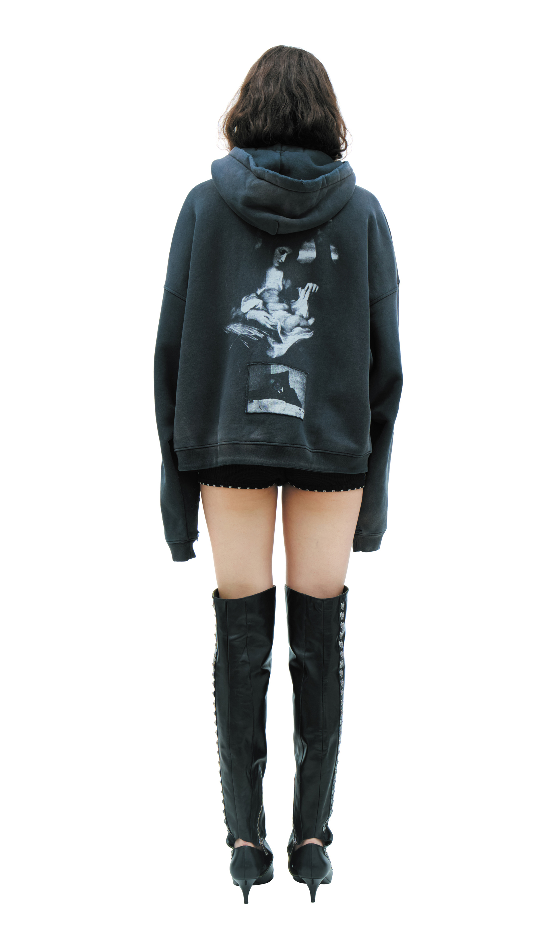 Enfants Riches Déprimés Black zip-up hoodie
