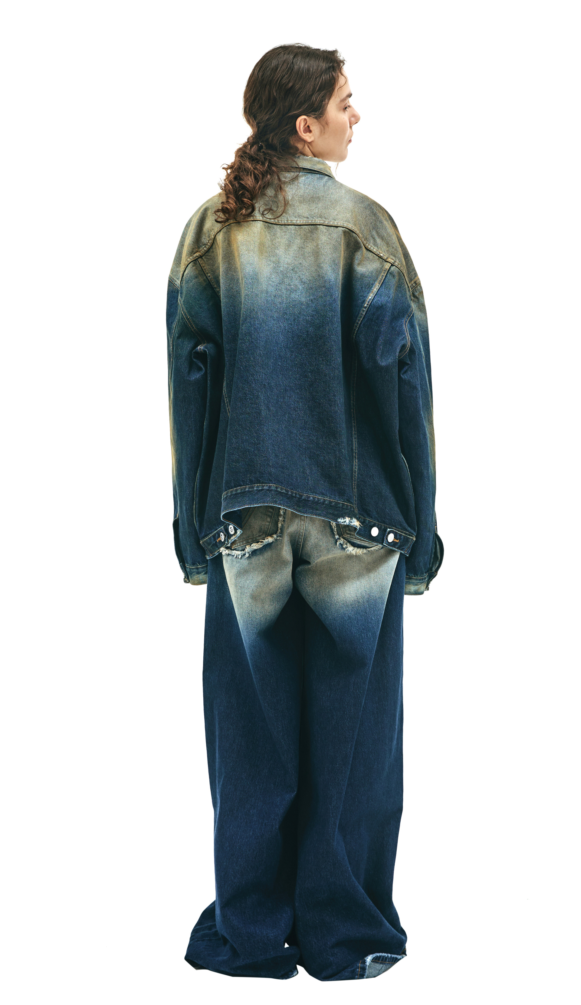 VETEMENTS Washed denim jacket