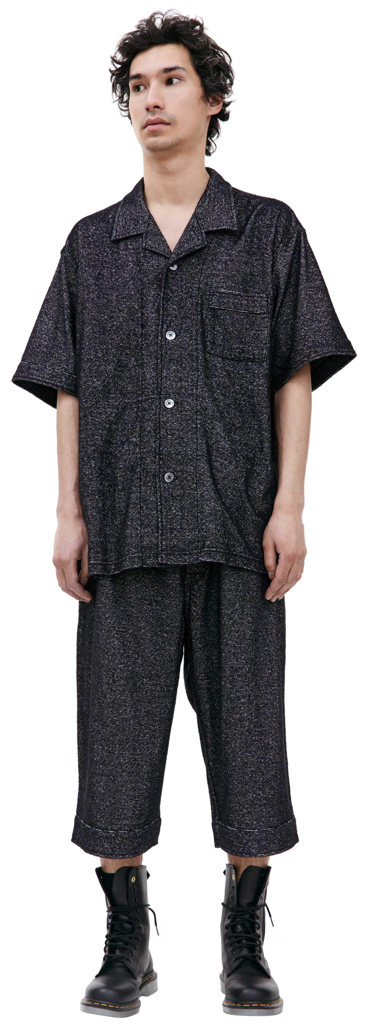 Mastermind WORLD Пижамный комплект из шорт и рубашки с логотипом
