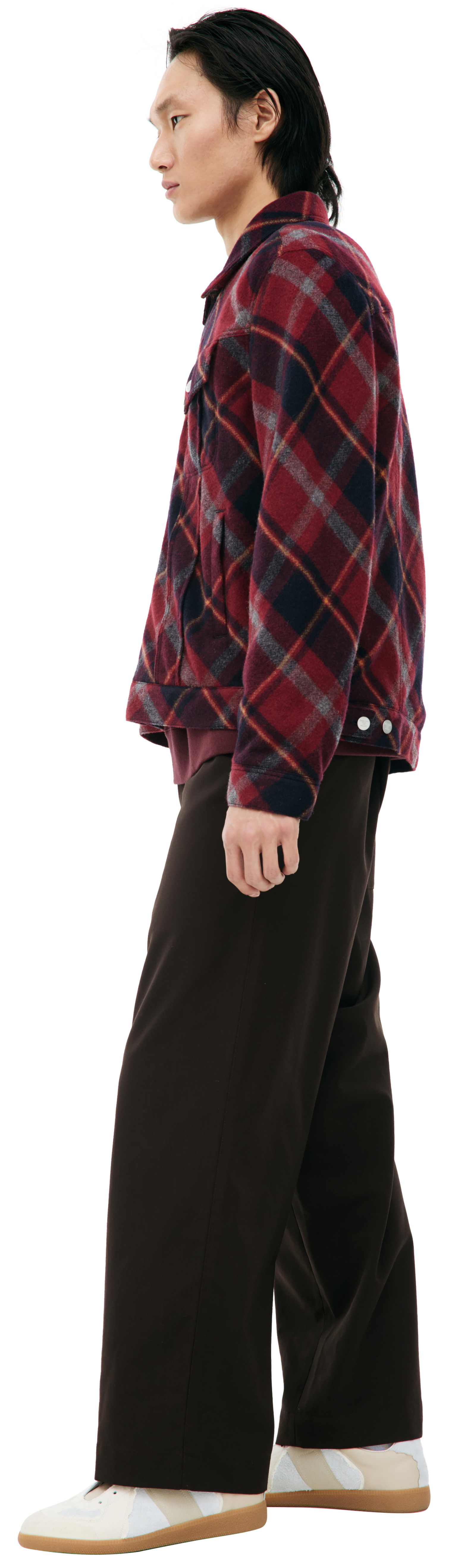 Undercover Plaid jacket with patch pockets