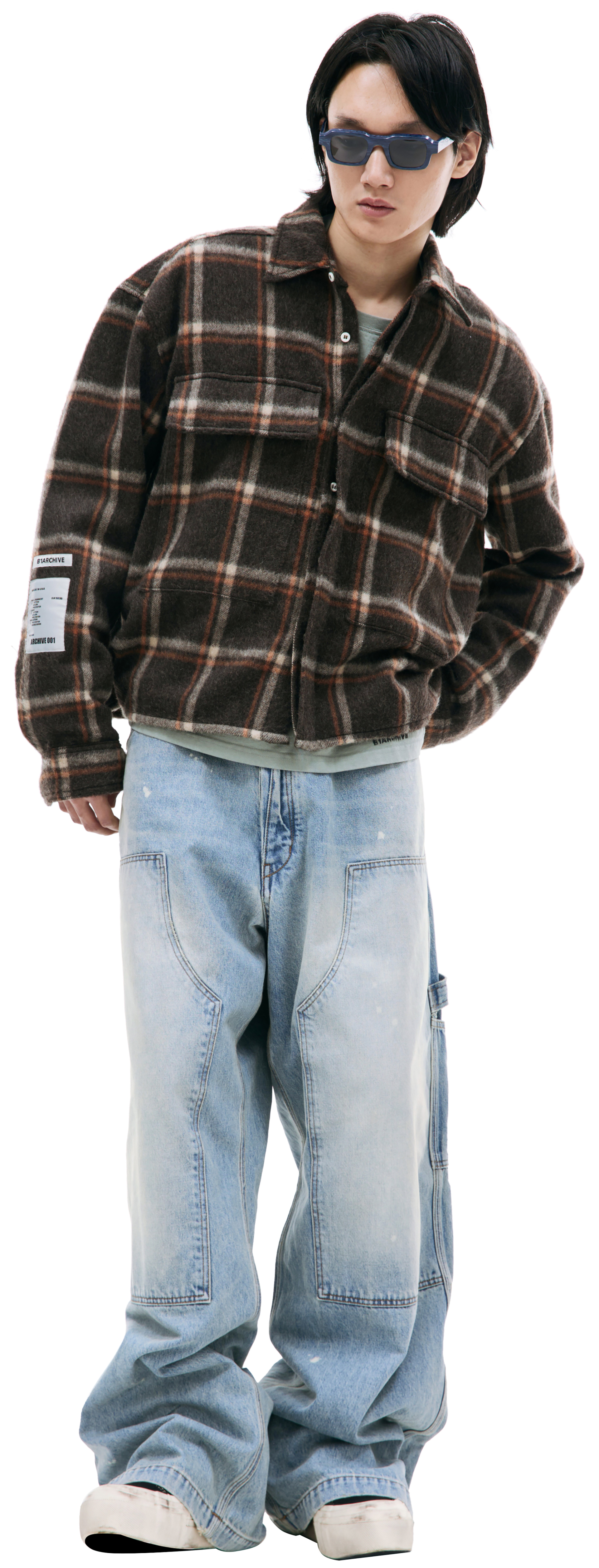 B1ARCHIVE Brown plaid shirt