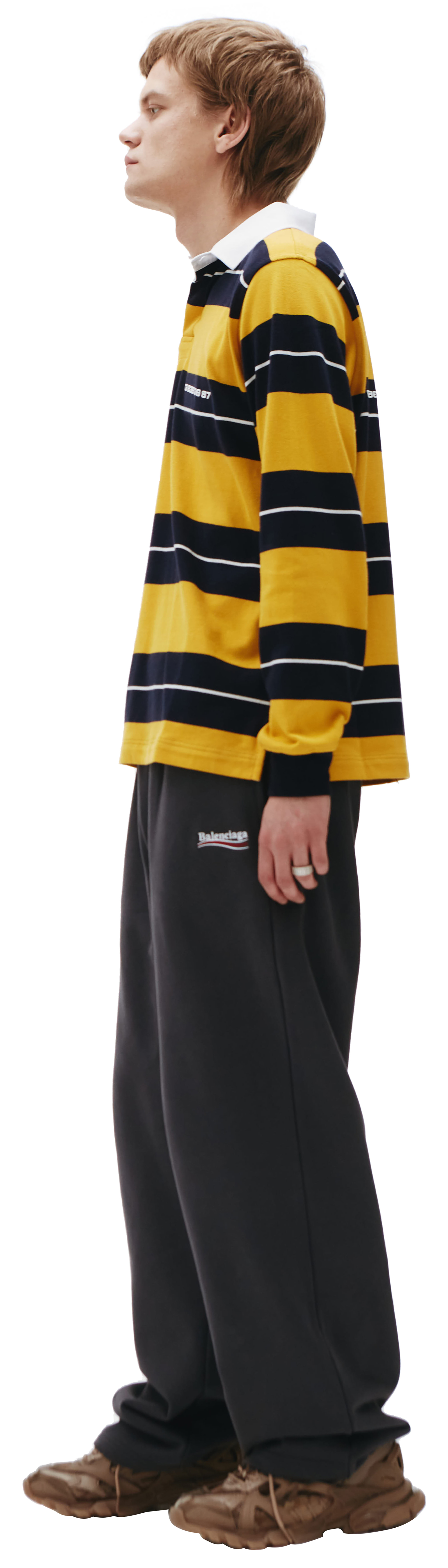 VTMNTS Striped long sleeve polo