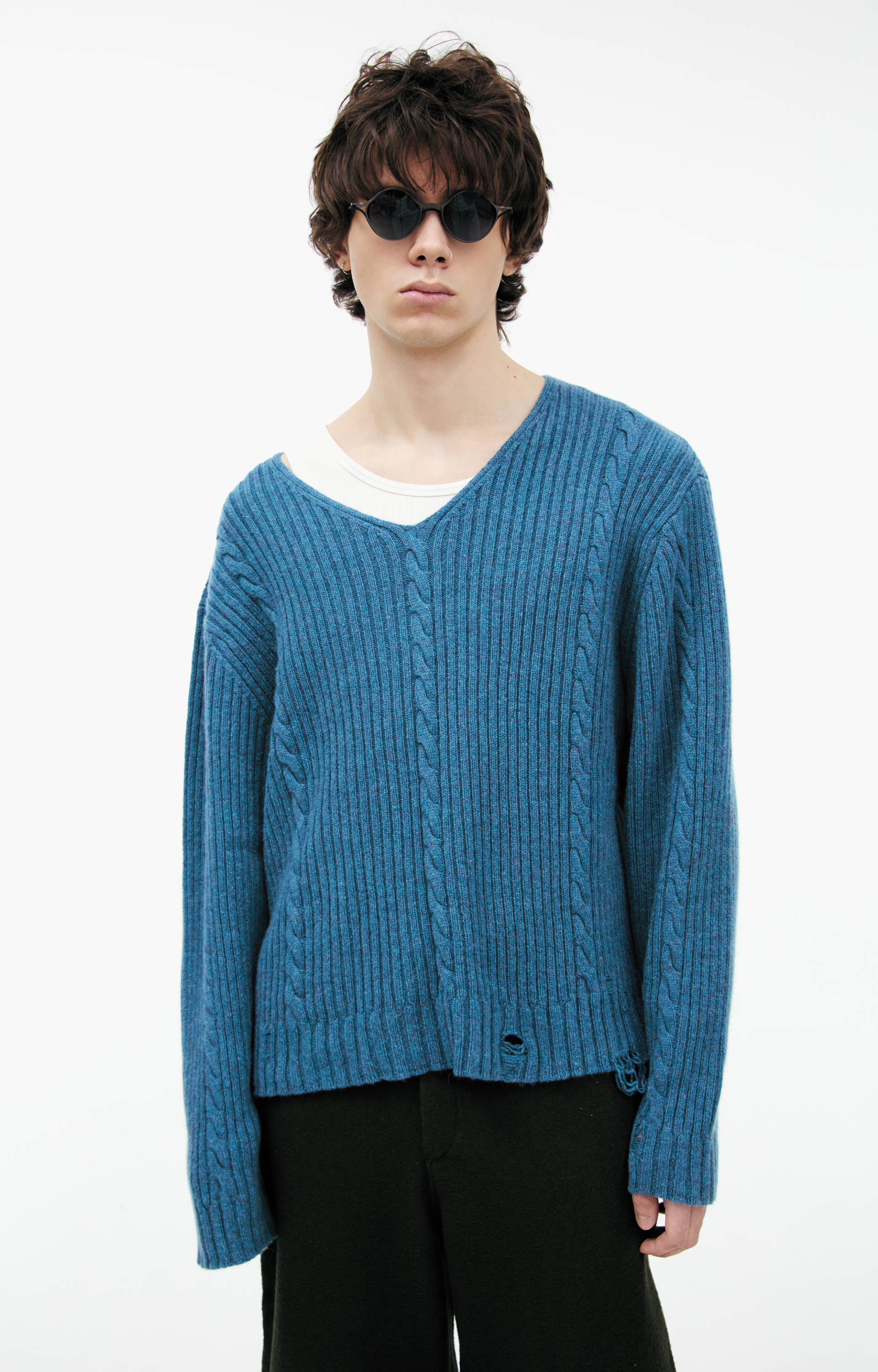 Enfants Riches Déprimés Cashmere V-NECK SWEATER