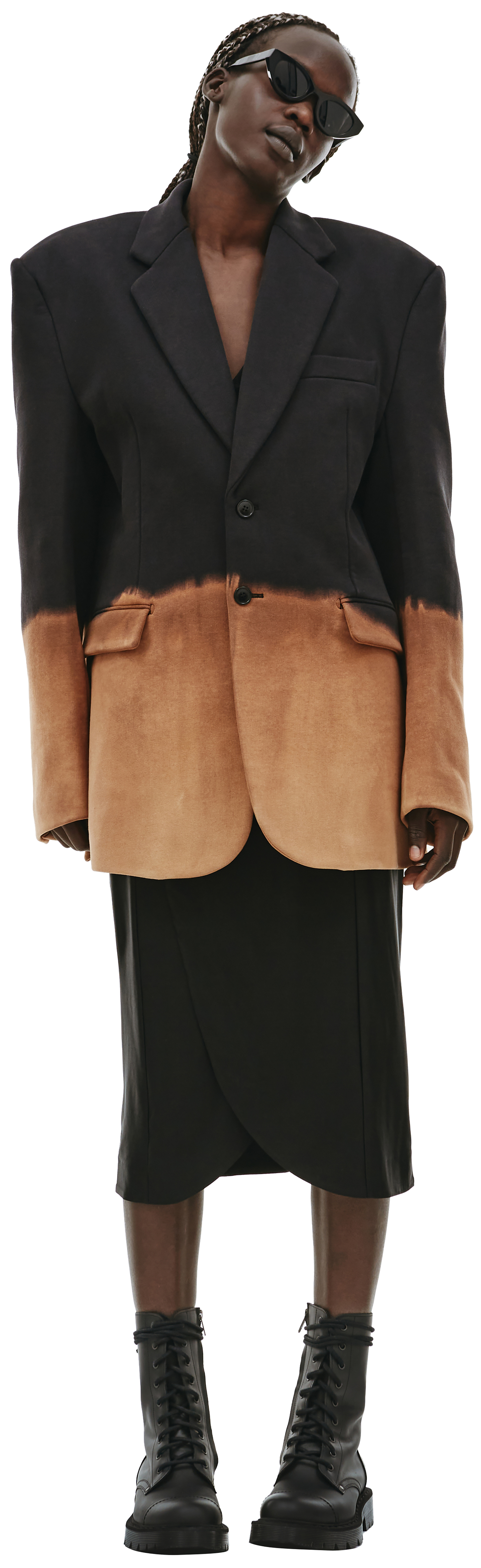 VETEMENTS Bleached oversize blazer