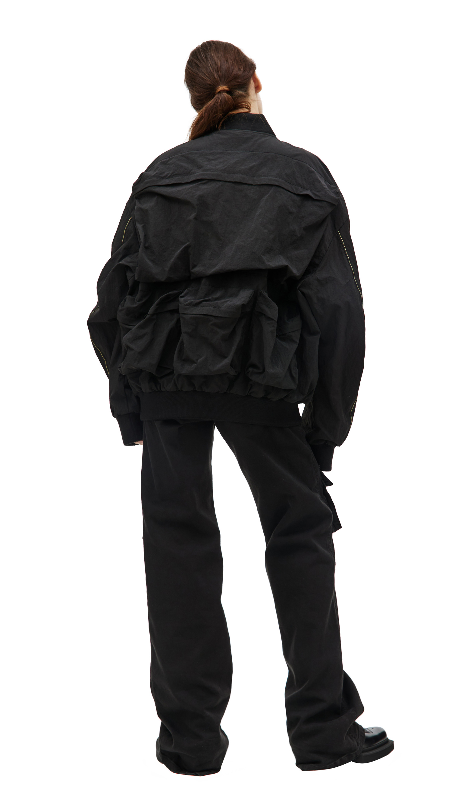 Diesel Black nylon bomber jacket