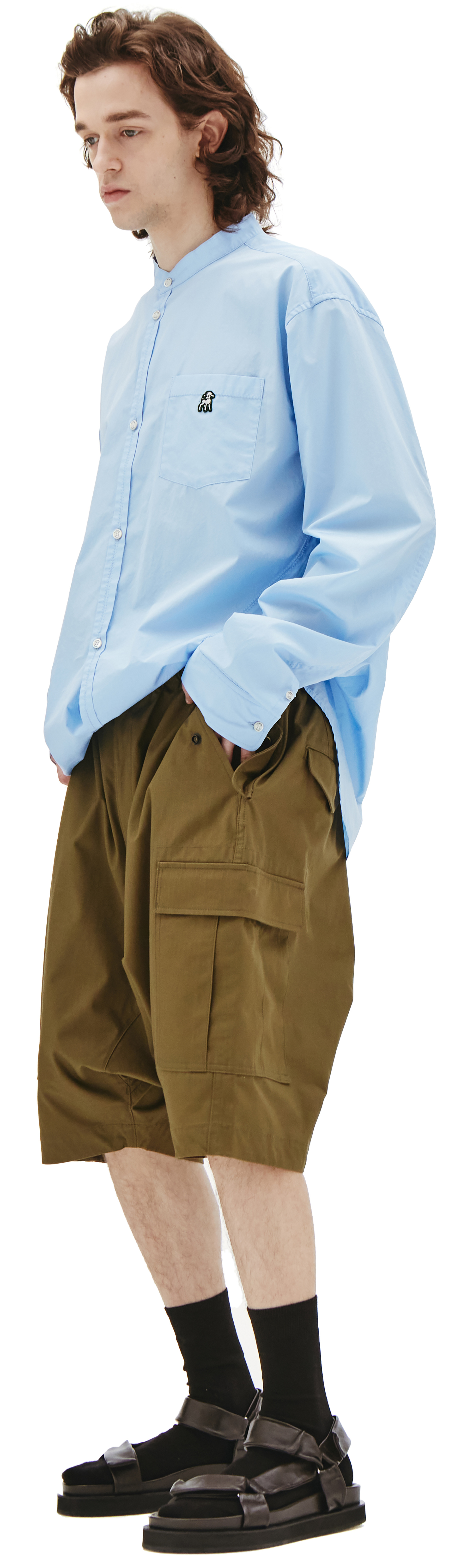 Undercover Blue Cotton shirt with graphic patch