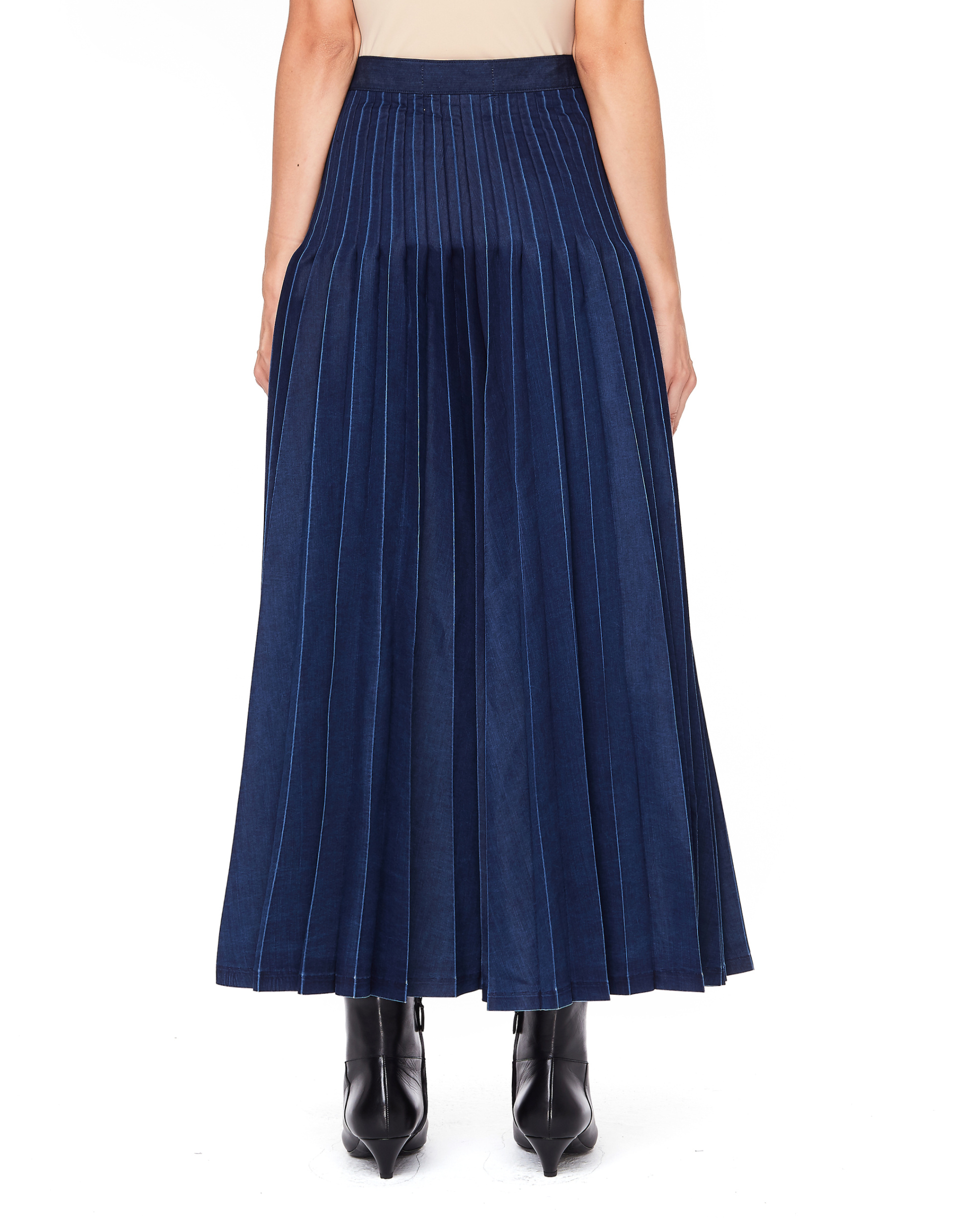 Junya Watanabe Denim Pleated Skirt