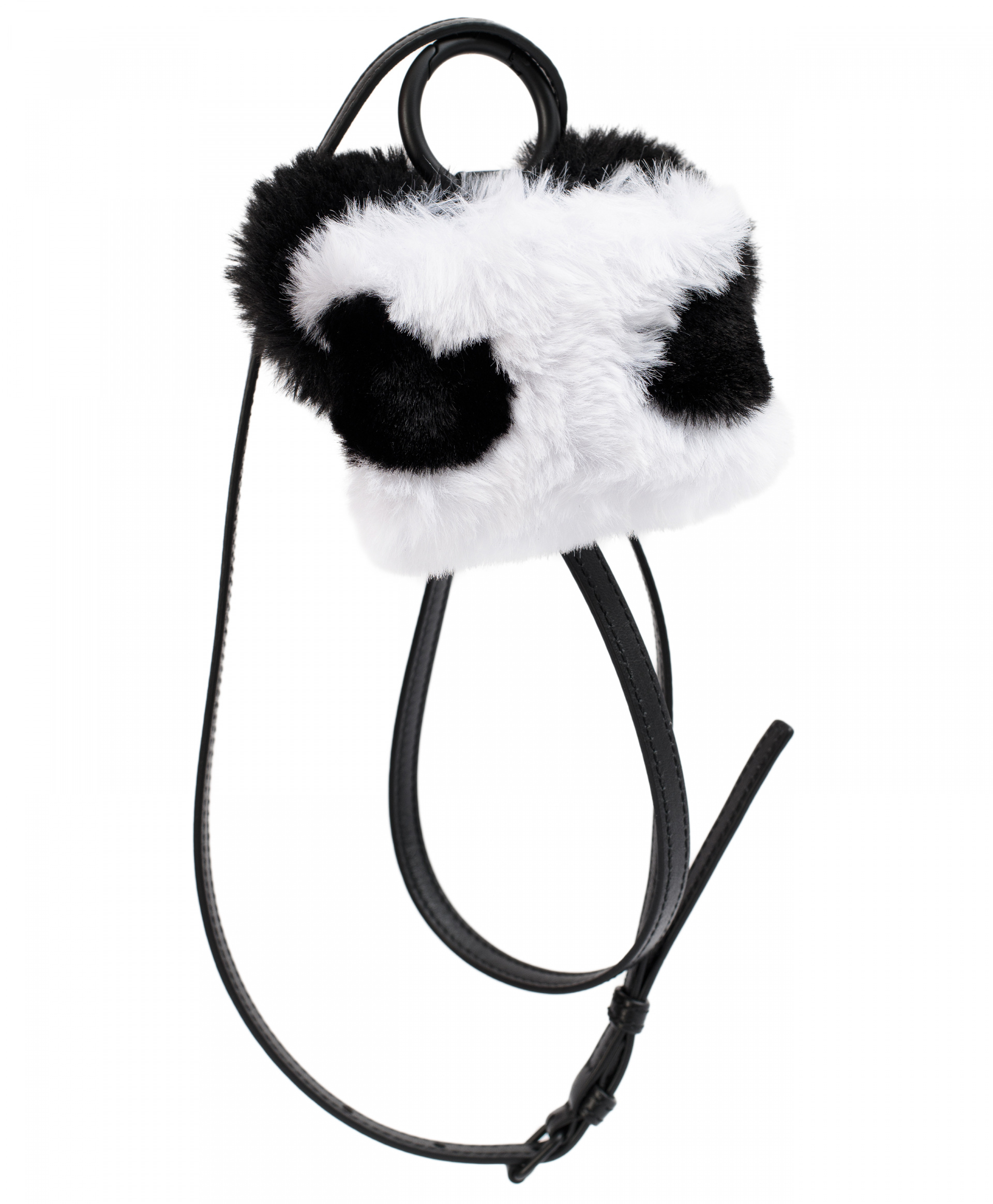 Balenciaga Fluffy panda airpods case with strap