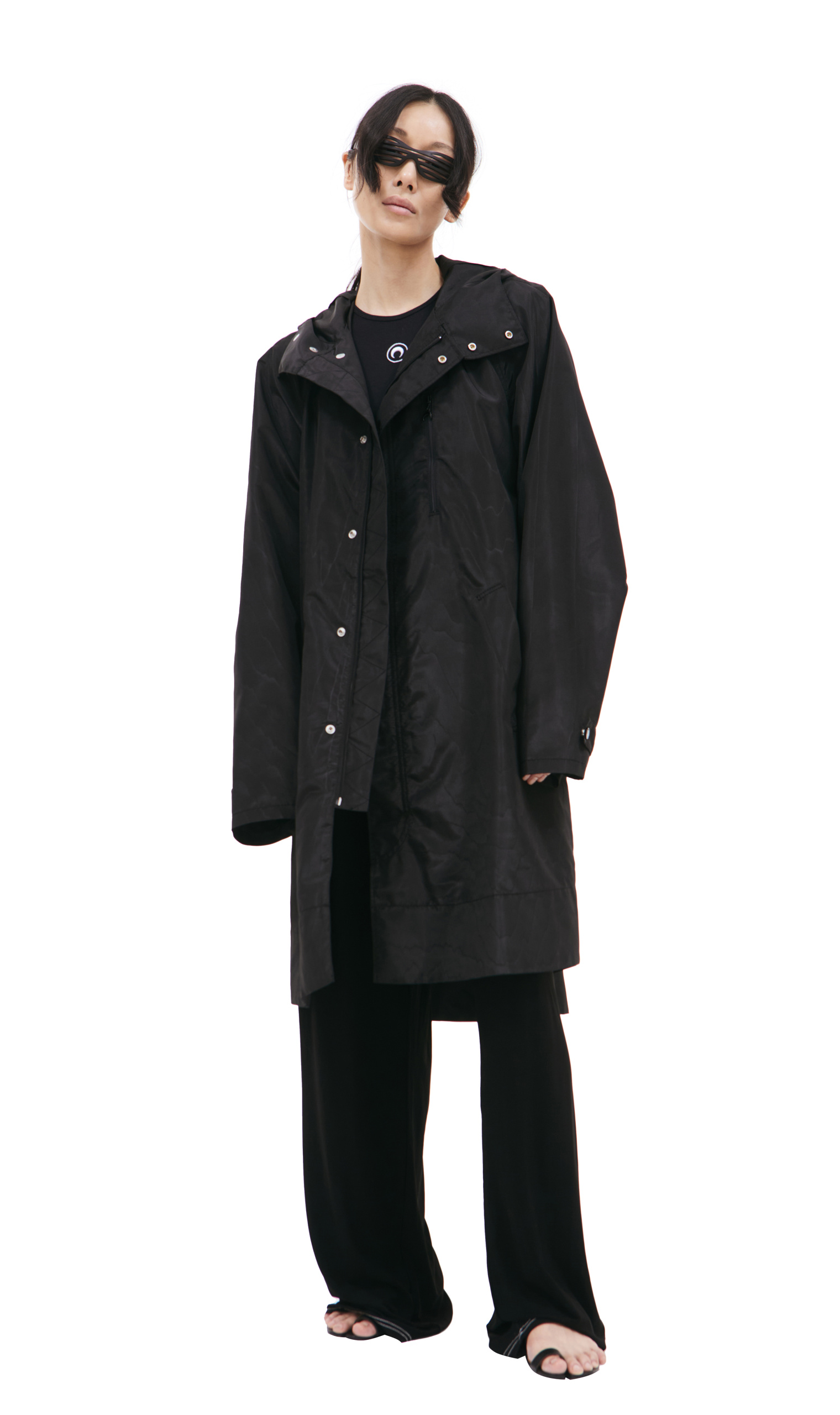 MARINE SERRE Logo rain coat