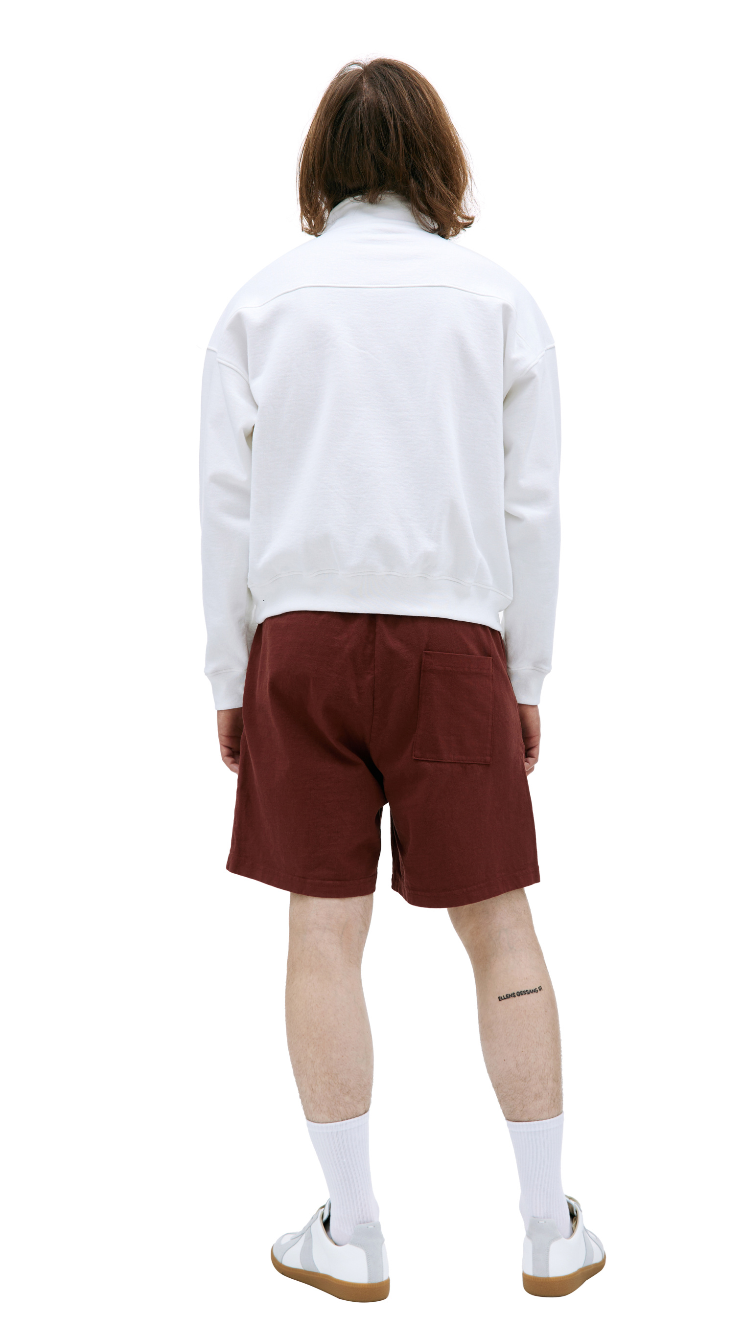 SPORTY & RICH White half-zip sweatshirt