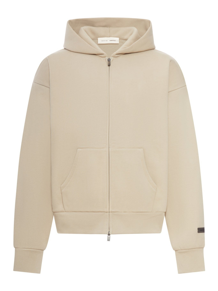 Fear of God Essentials Classic Fit Fleece Zip-Up Hoodie