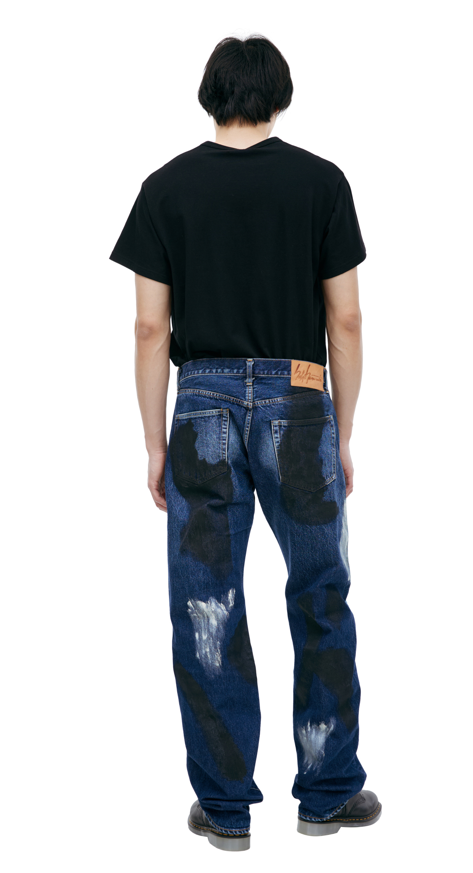 Yohji Yamamoto Paint effect jeans