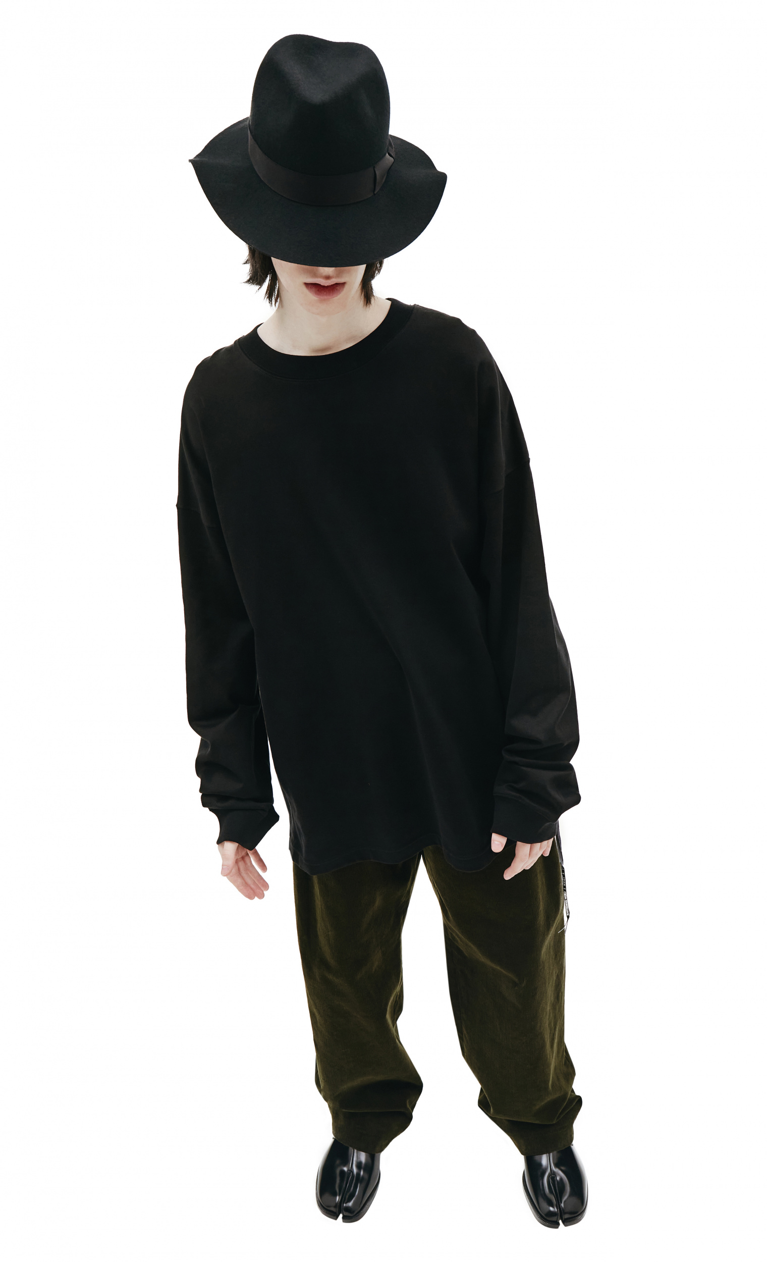 Mastermind WORLD Black Cotton Printed L/S T-shirt