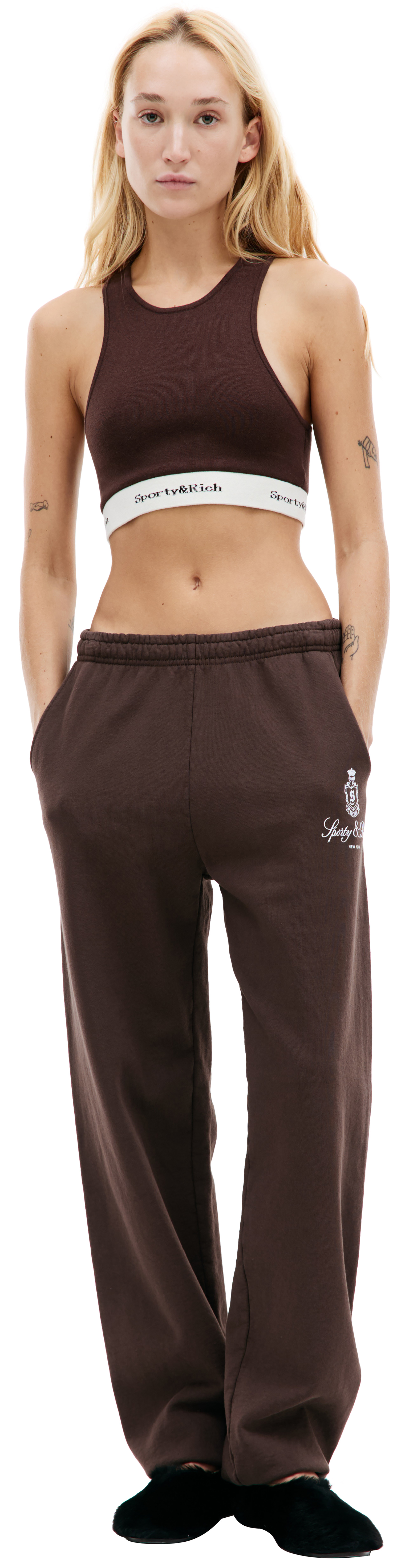 SPORTY & RICH Vendom cotton sweatpants