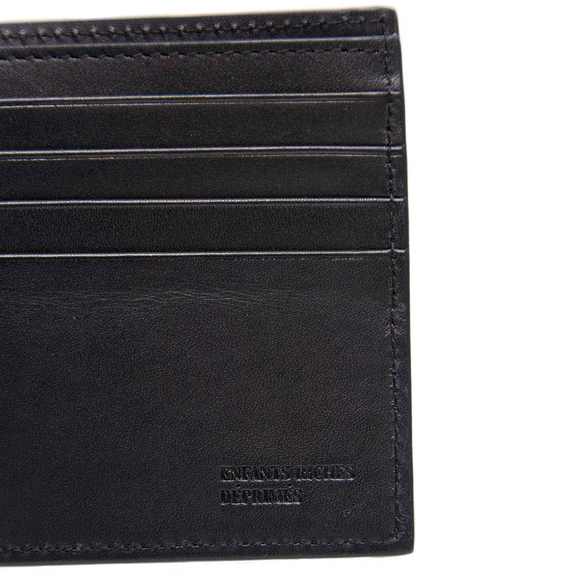 Enfants Riches Déprimés Black embossed wallet