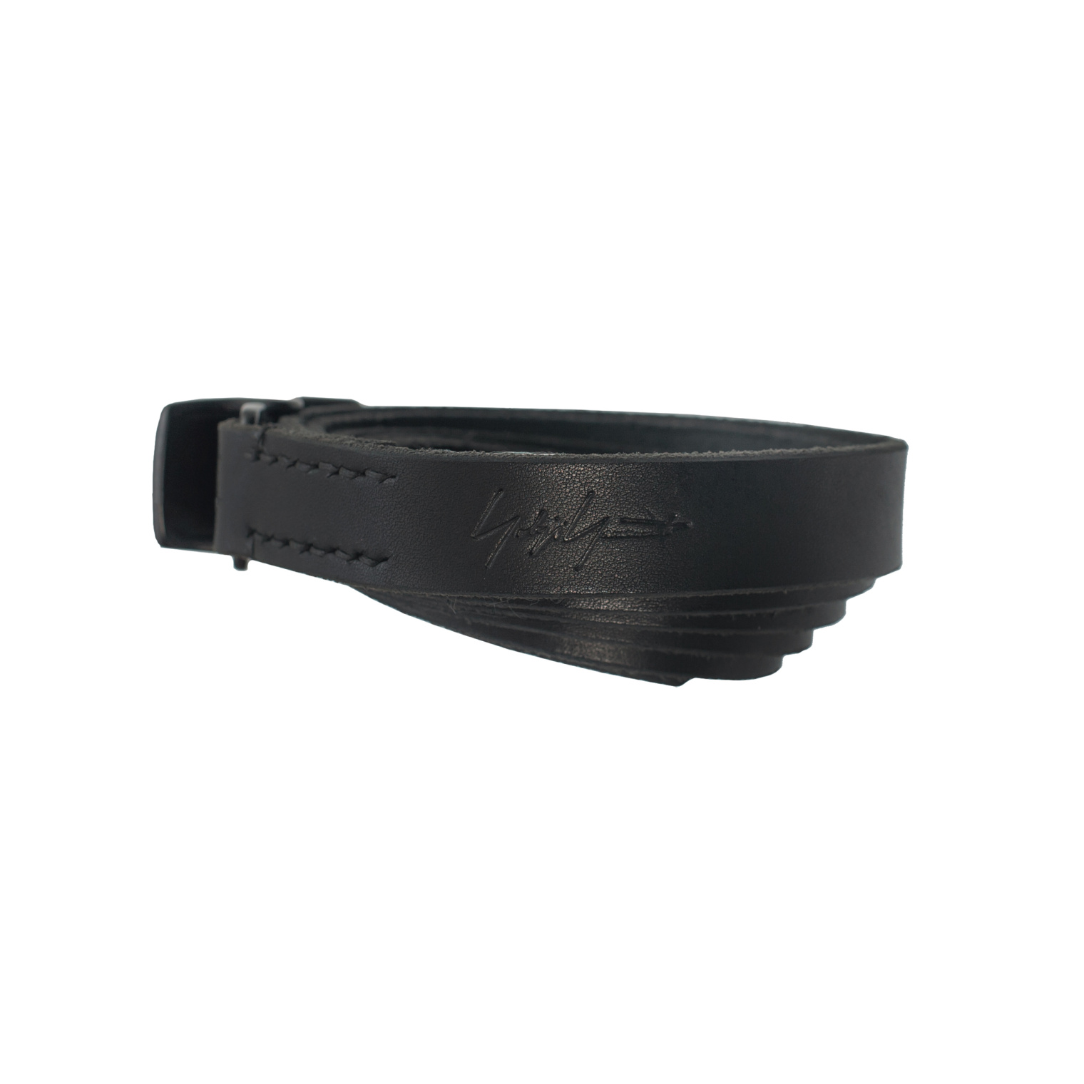 Yohji Yamamoto Black Leather Belt