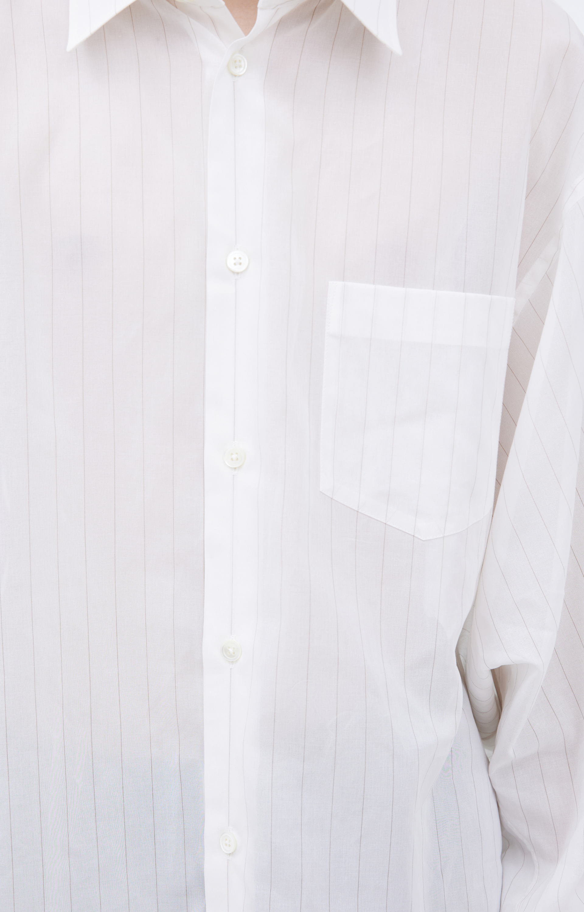 Doublet White striped shirt