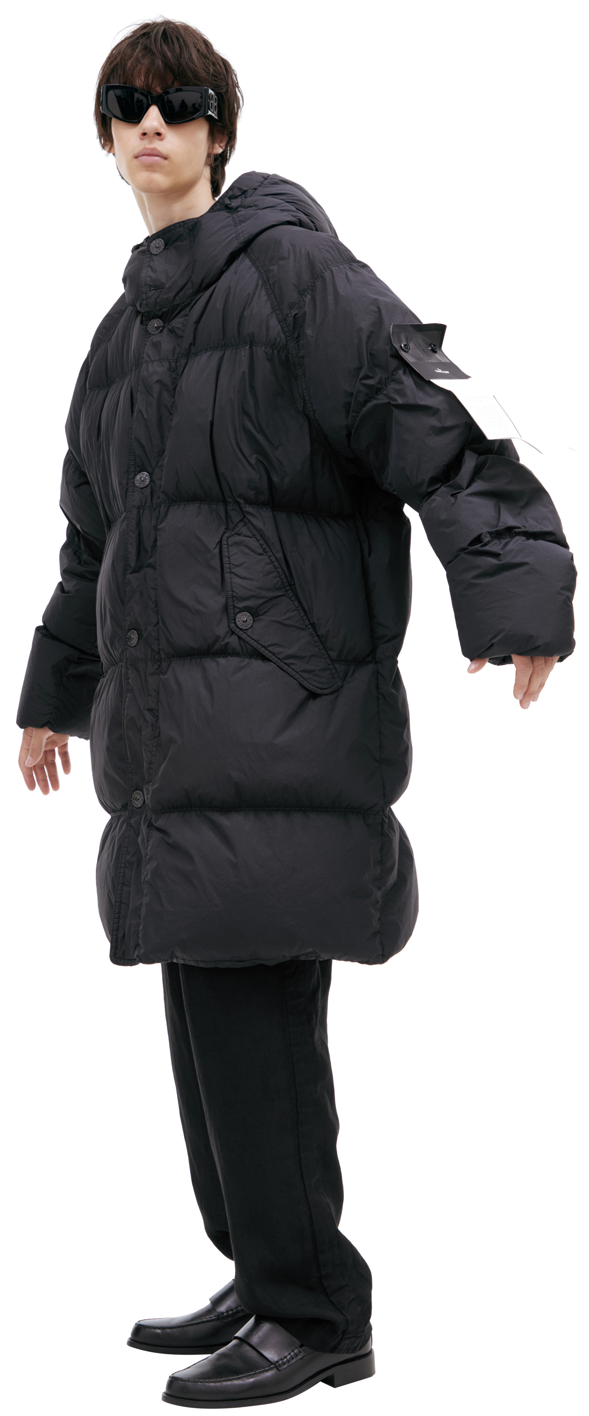 Stone Island Down jacket with a hood