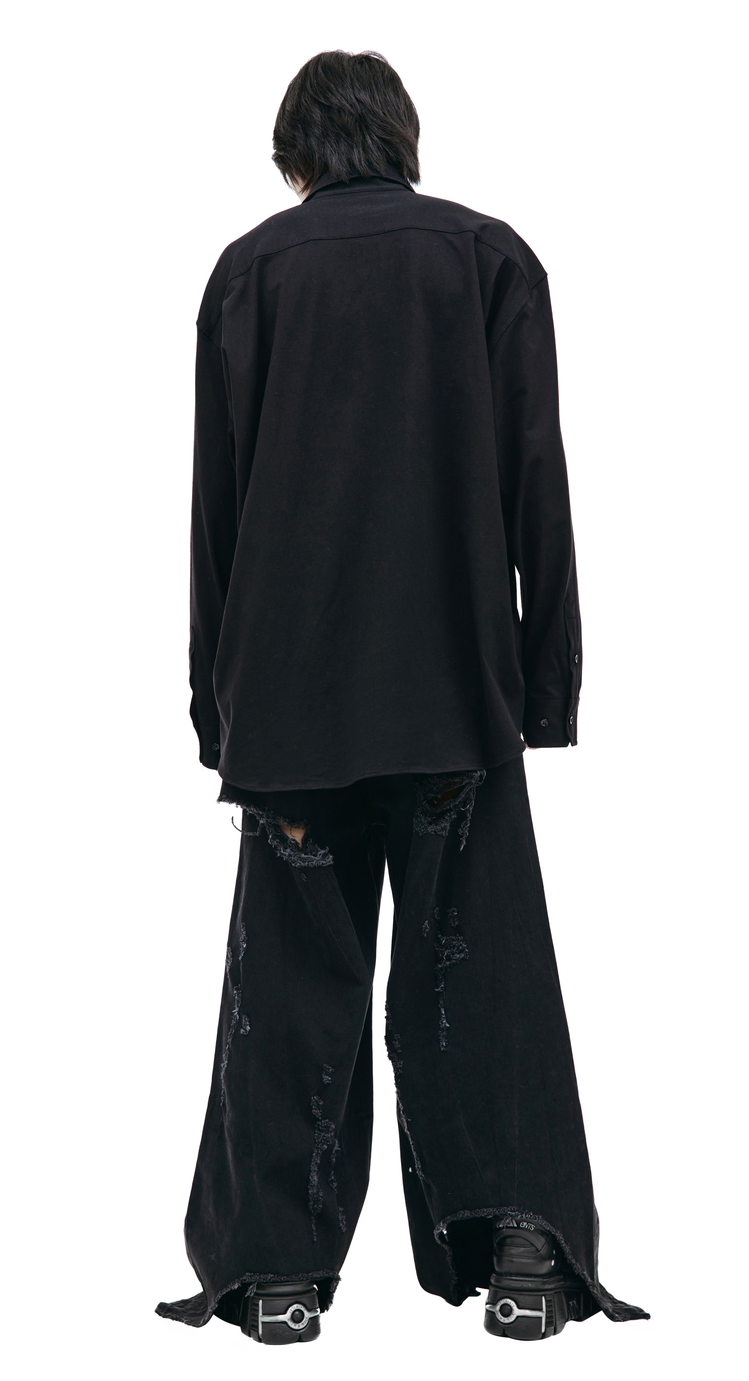 VETEMENTS Оверсайз рубашка с накладным карманом