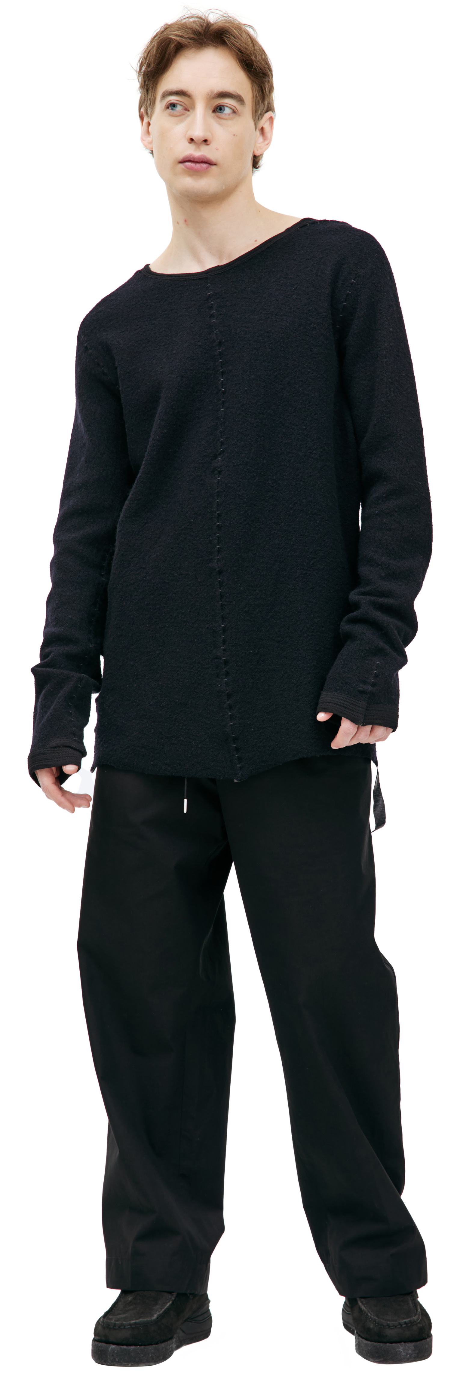 Isaac Sellam Шерстяной пуловер с внешним швом