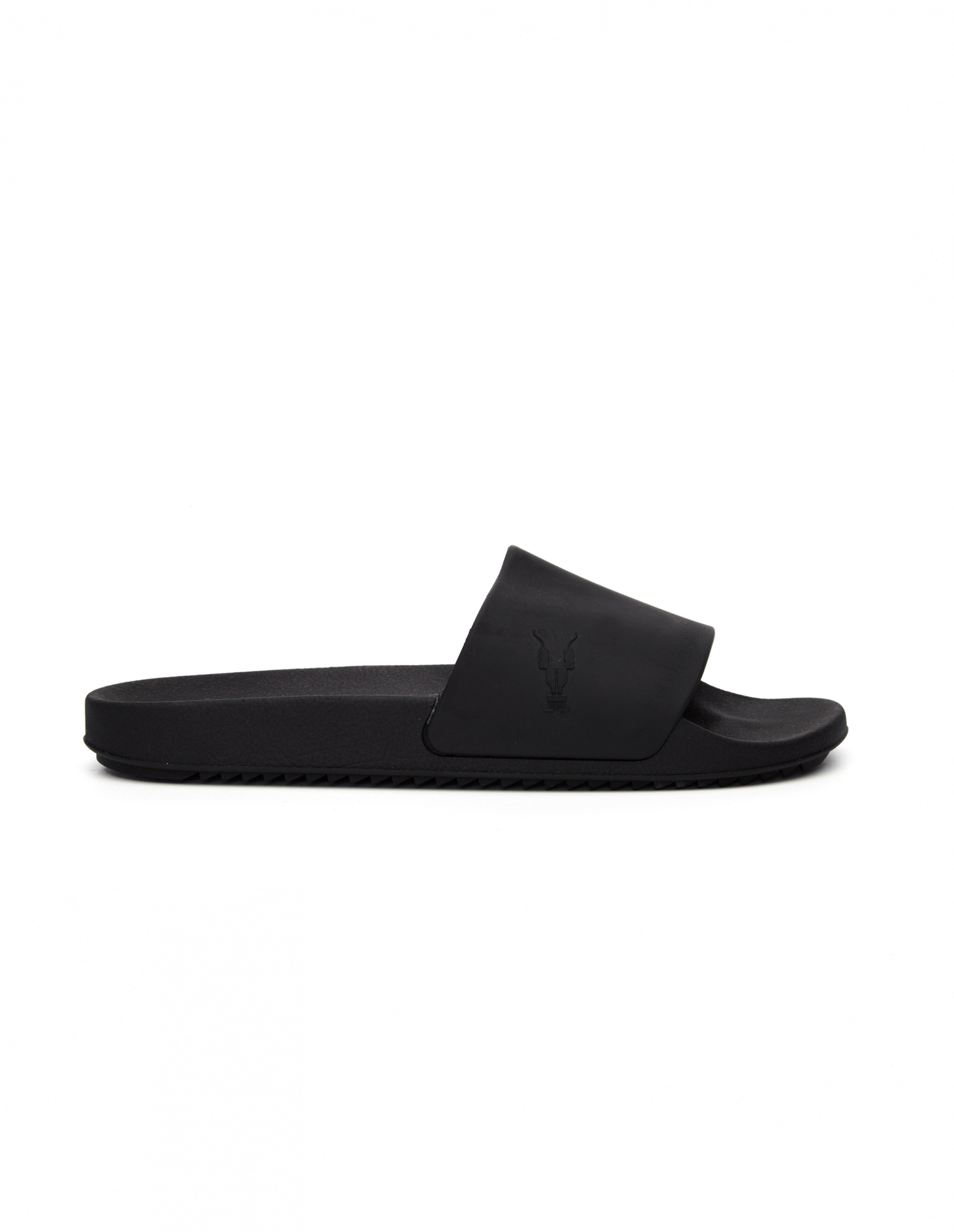 DRKSHDW by Rick Owens Black Rubber Slides