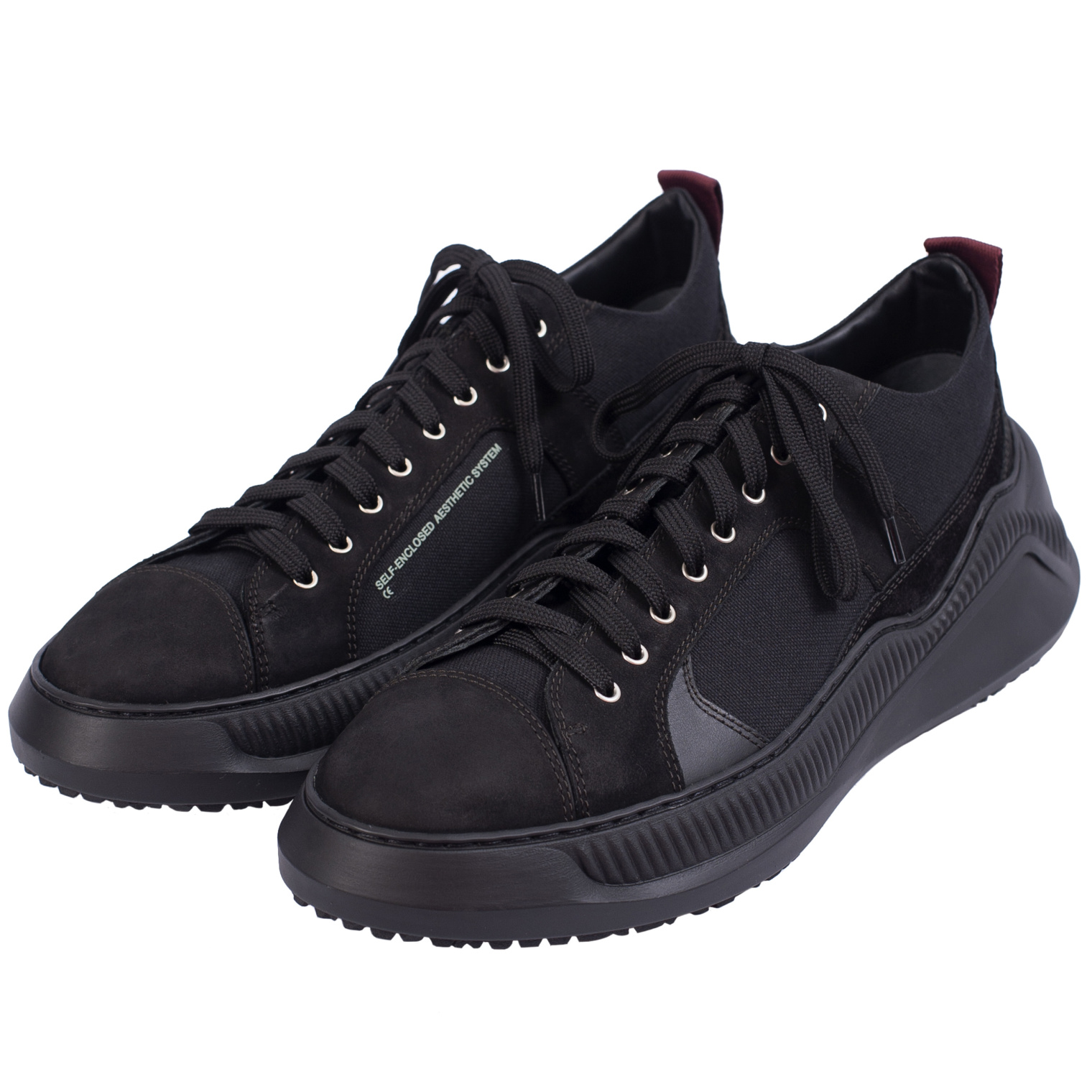 Buy OAMC men black rugged sole sneakers for $243 online on SV77,  OASS89521A/OSL13041/001