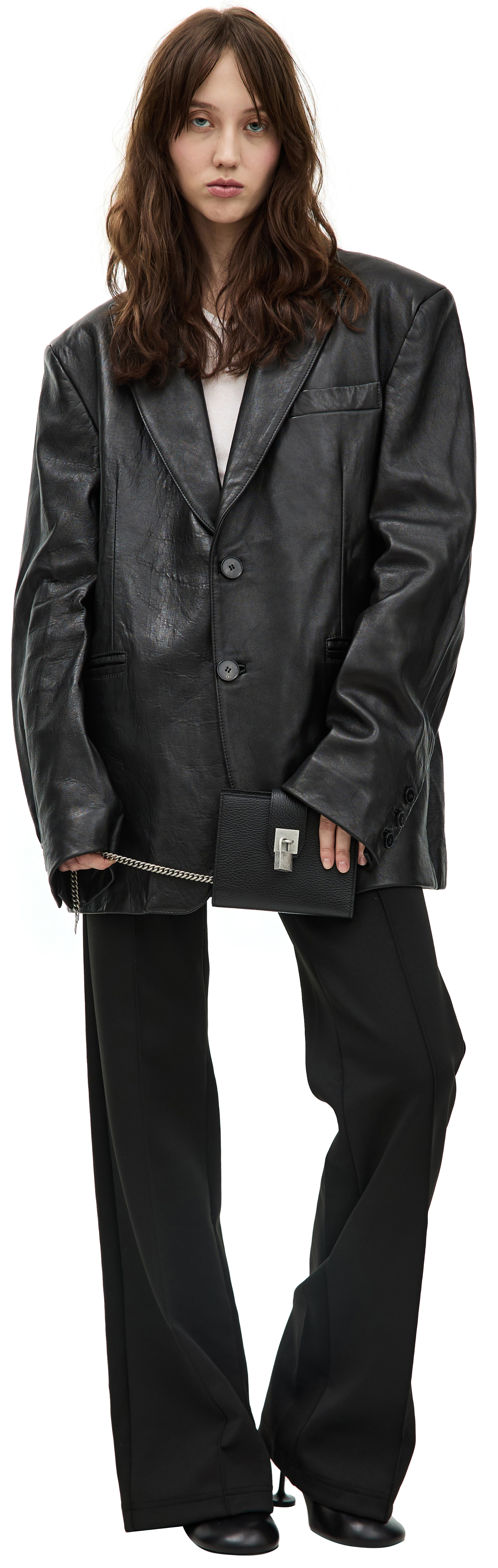 Enfants Riches Déprimés Single-breasted leather jacket