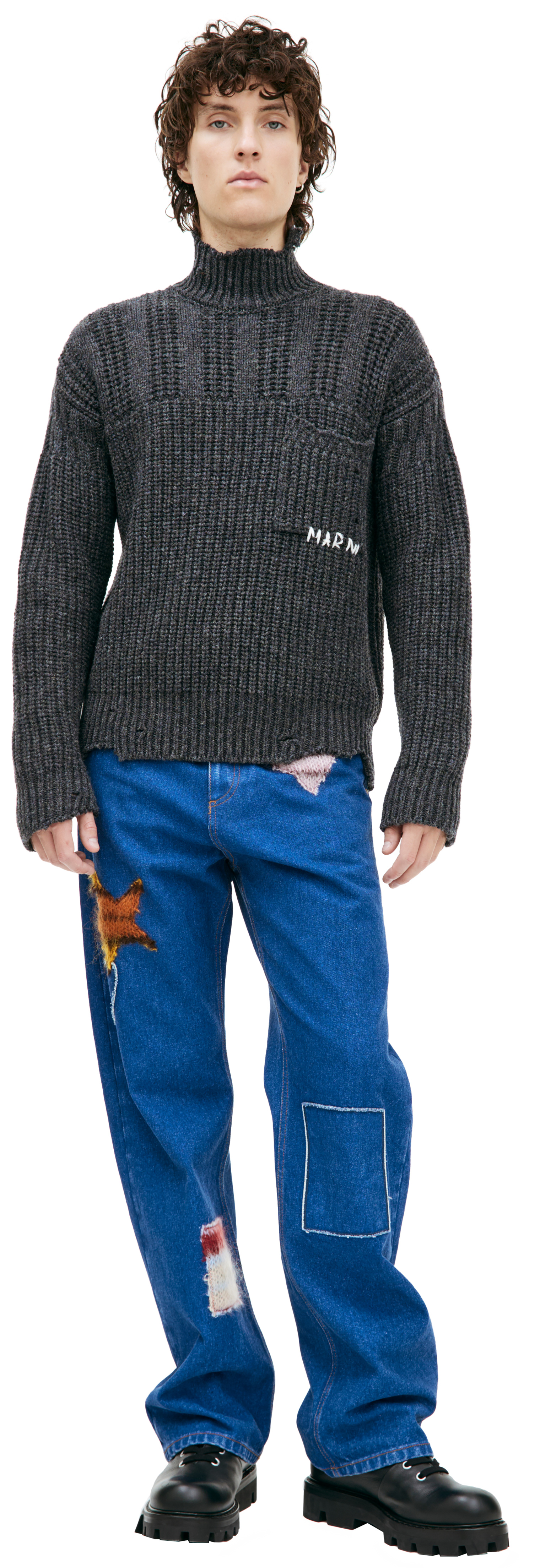 Marni Logo knitted sweater