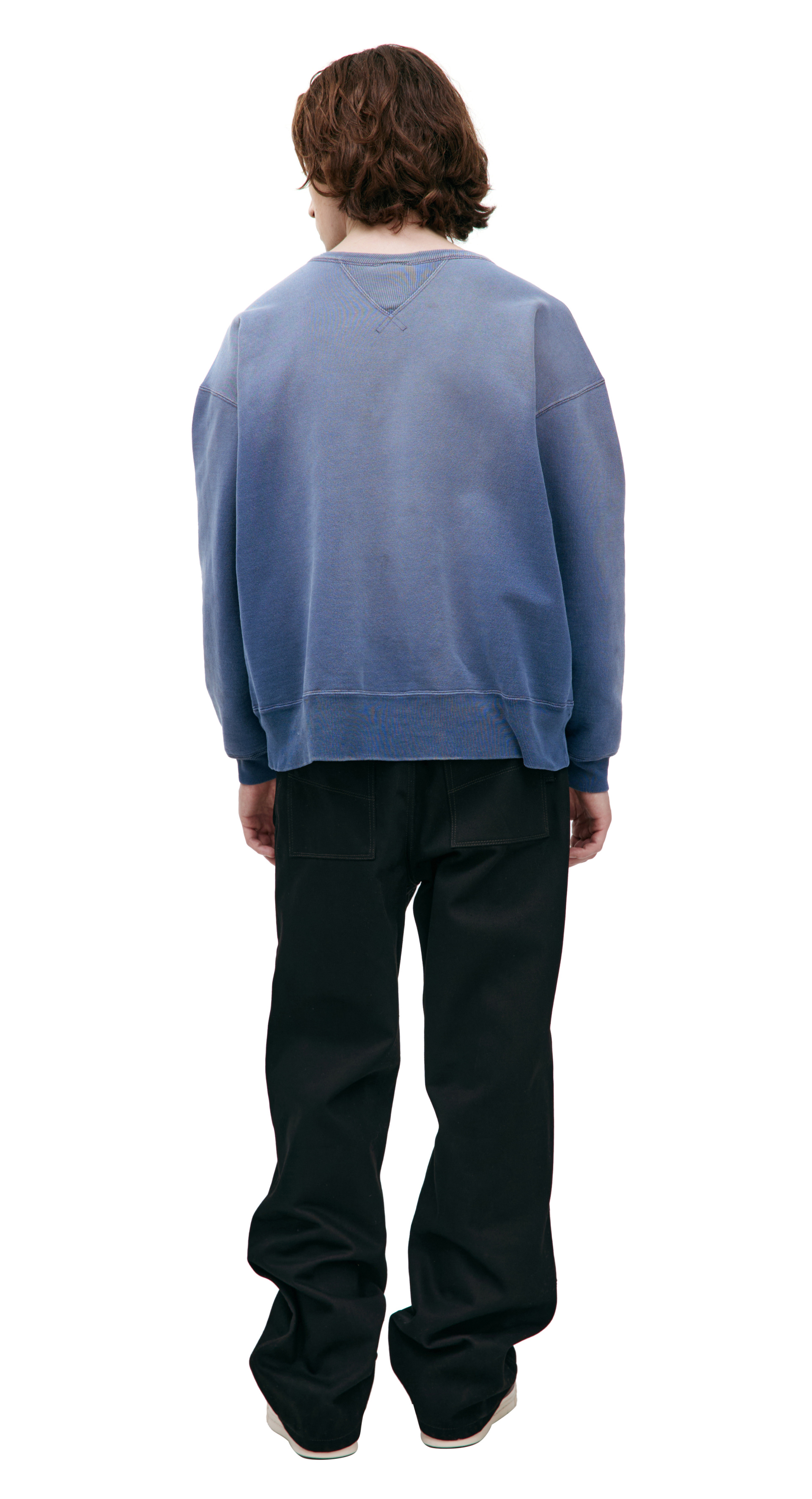 Saint Mxxxxxx Blue logo sweatshirt