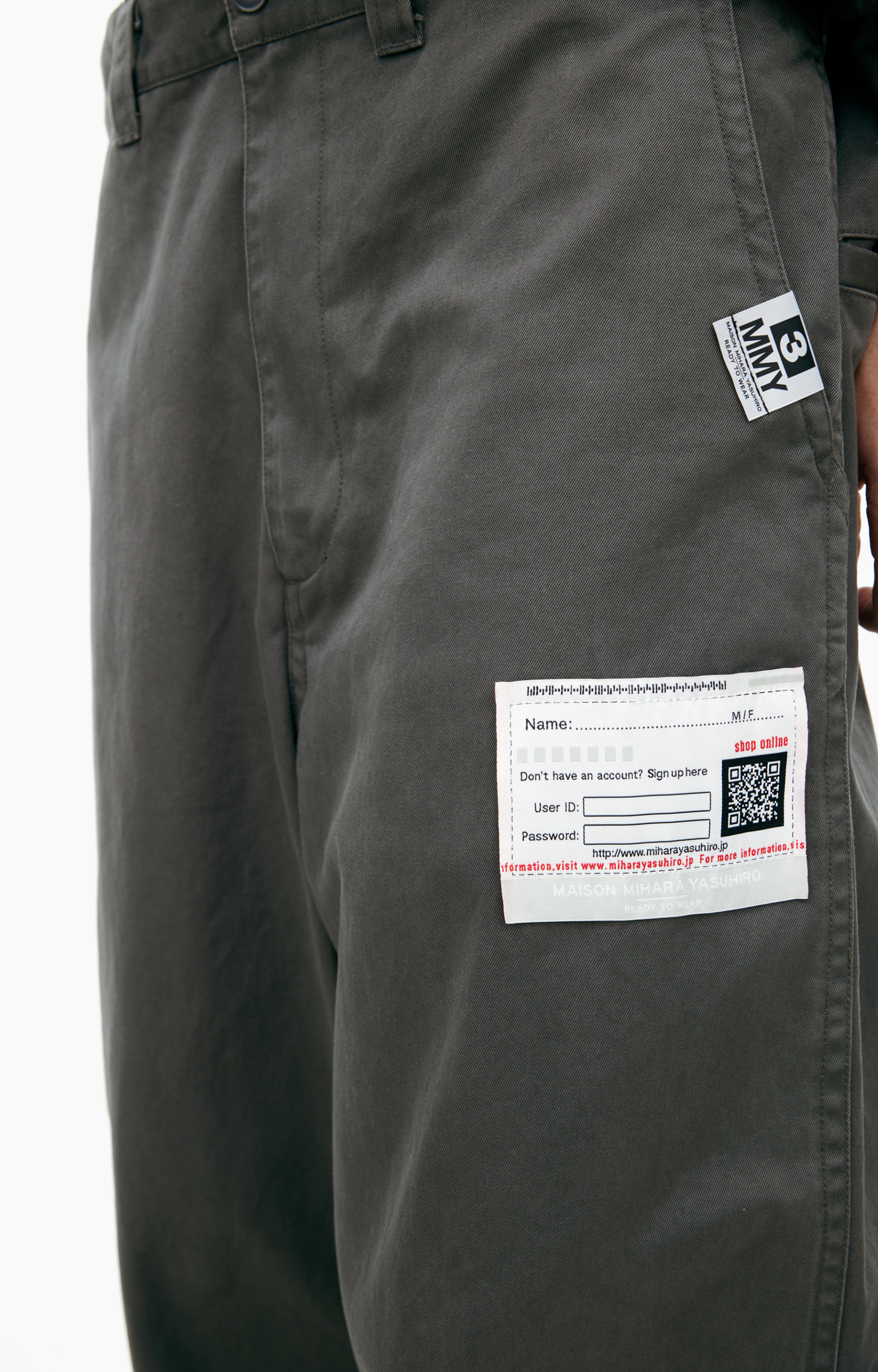 Maison Mihara Yasuhiro Layered Chino Trousers