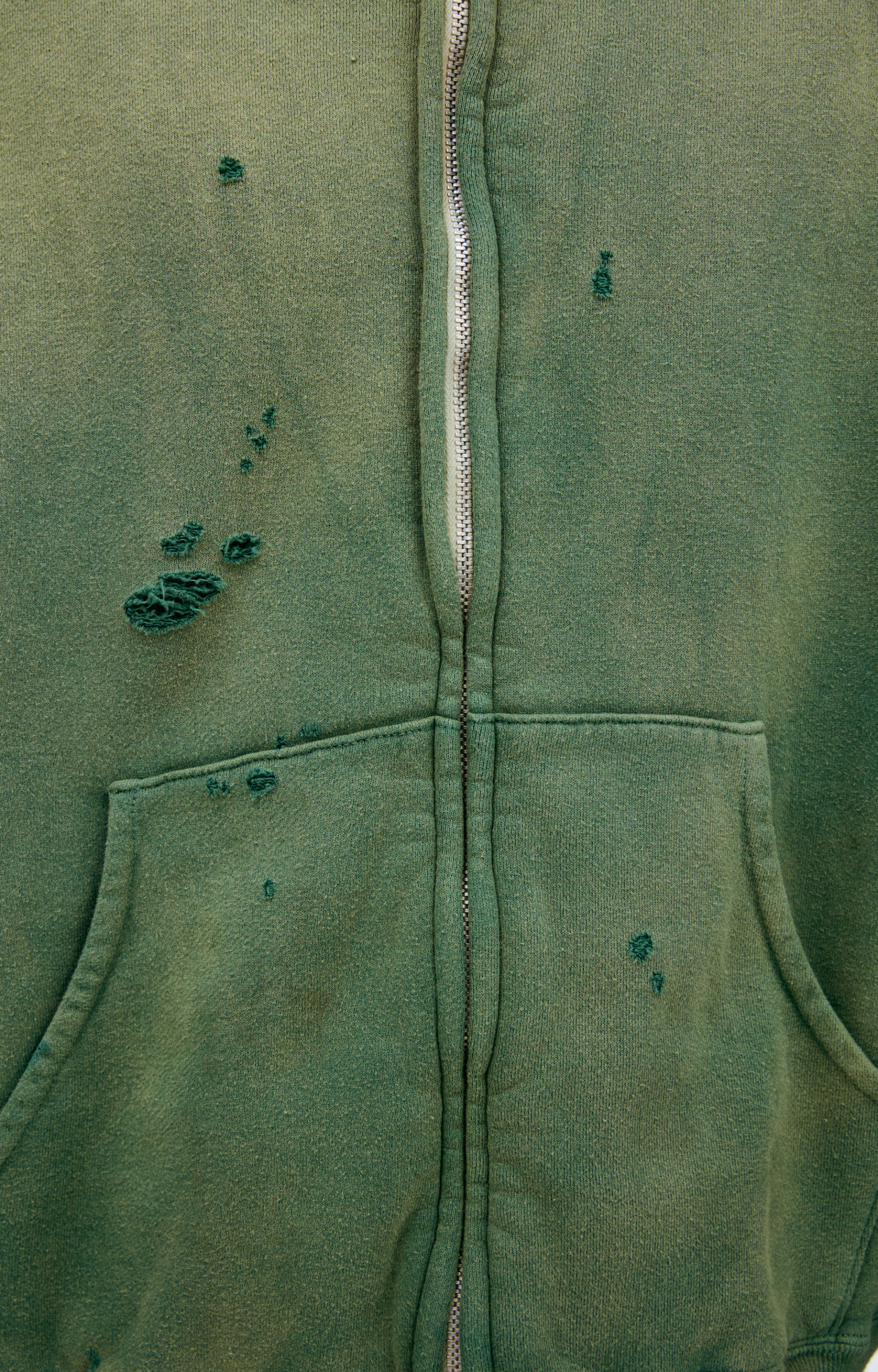 Saint Mxxxxxx Green hoodie with zipper