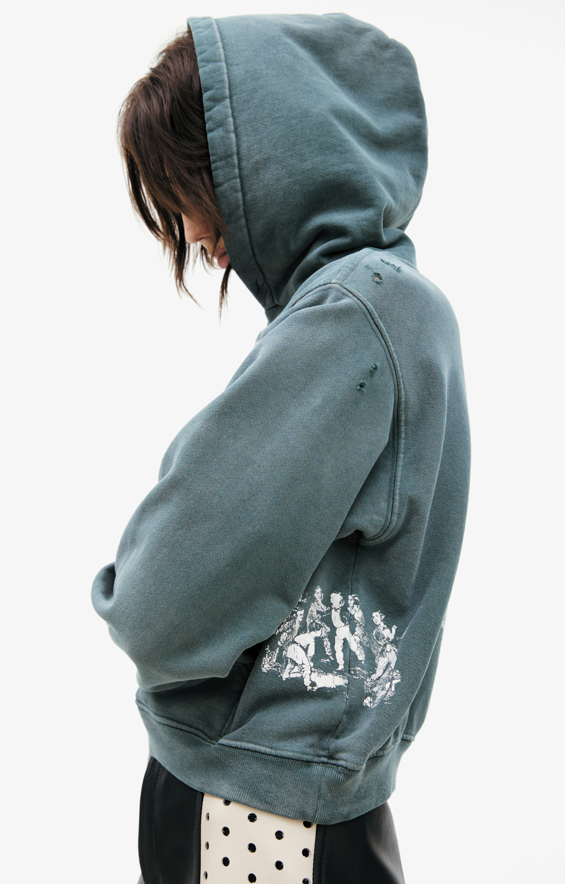 Enfants Riches Déprimés Green print hoodie