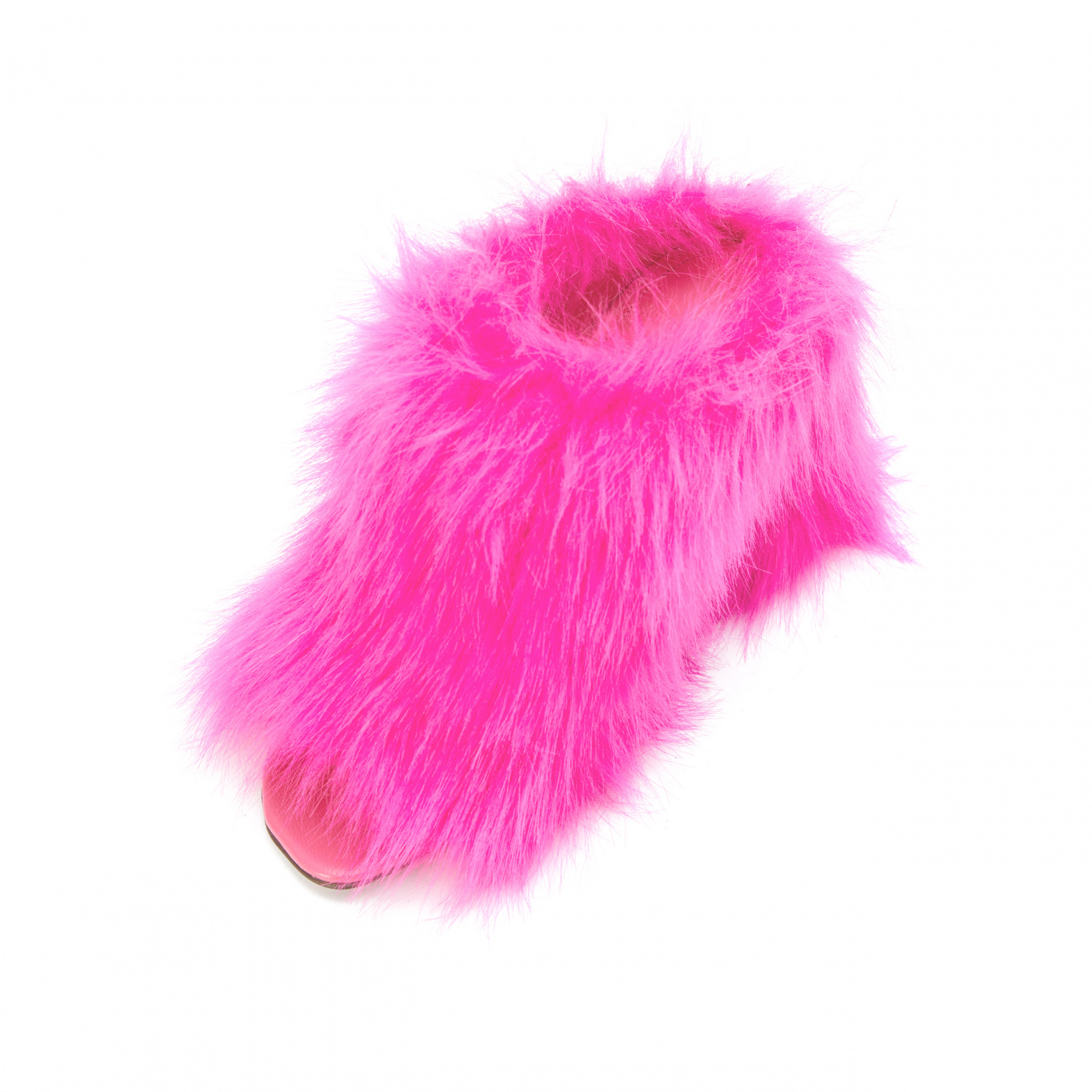 VETEMENTS Pink Faux Fur Shoes